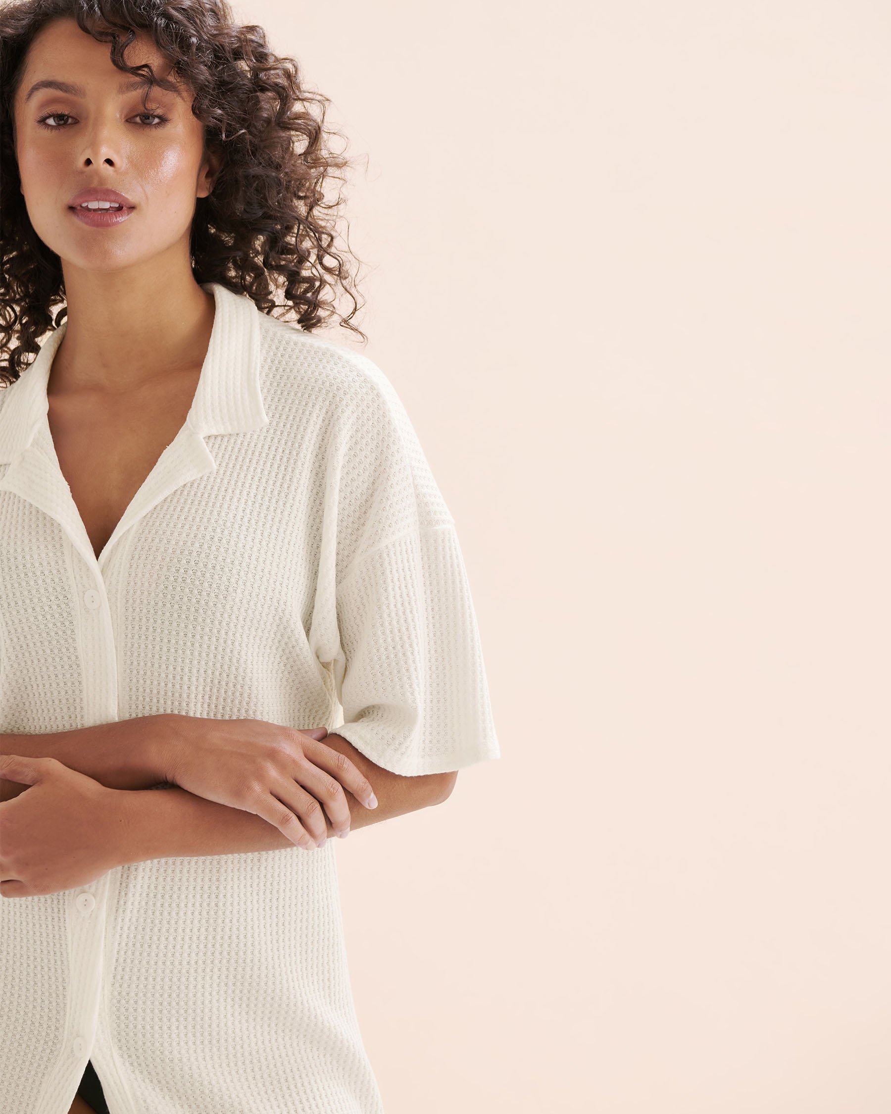 COVER ME Chemise gaufrée Blanc 25020766 - View2