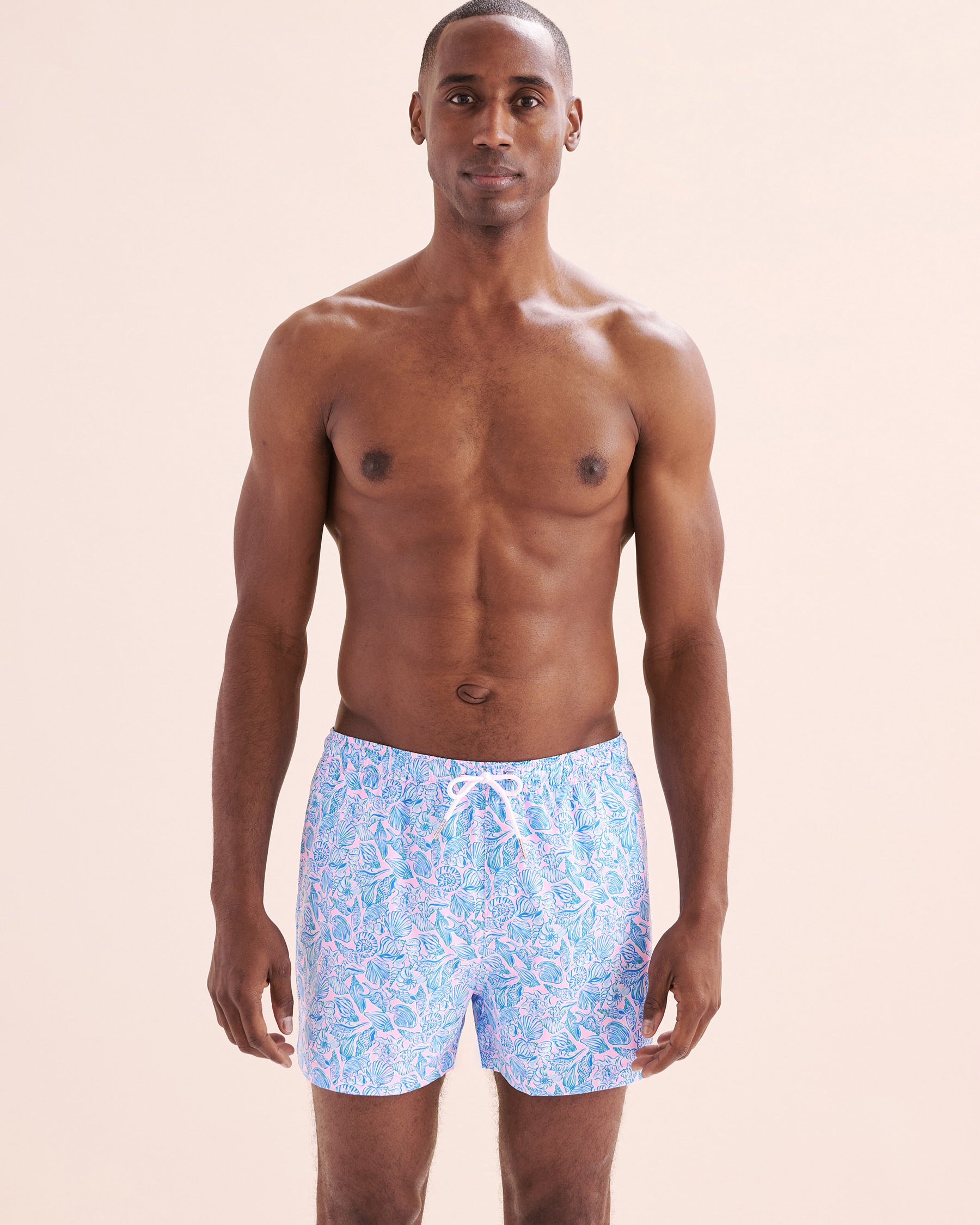 BERMIES Seashell Classic Volley Swimsuit Compression Liner Blue SEASHELL - View9