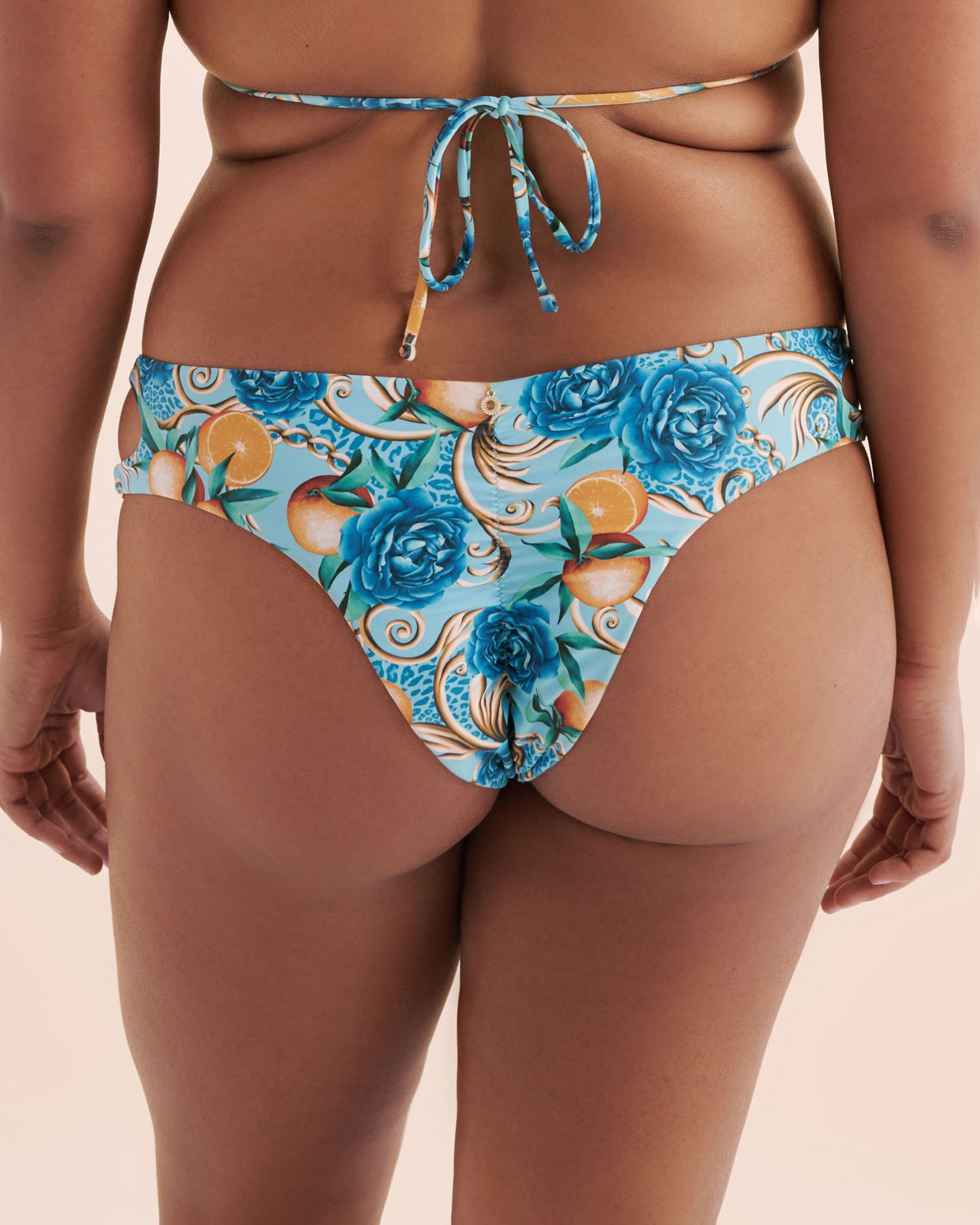 SEATONIC Bas de bikini tanga taille basse Chic Villa Bleu éclatant 01300416 - View2