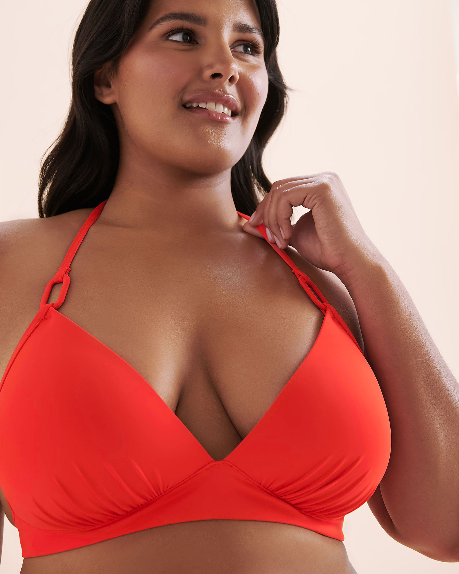 COSTA DEL REY Haut de bikini triangle Rouge feu 01100432 - View11