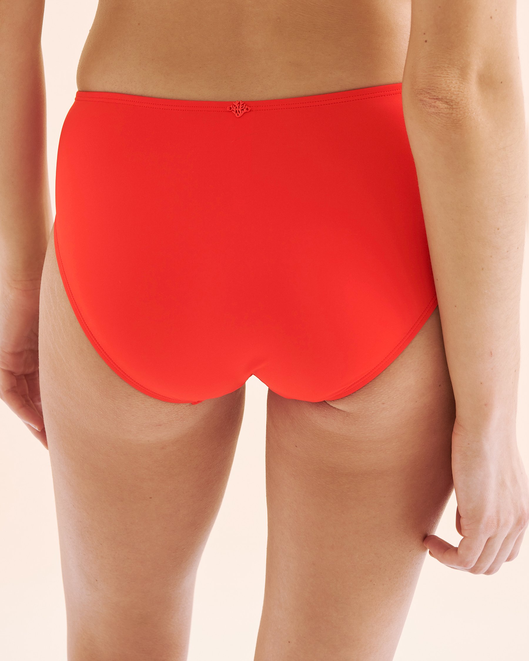 COSTA DEL REY Mid Rise Bikini Bottom Fiery Red 01300453 - View2