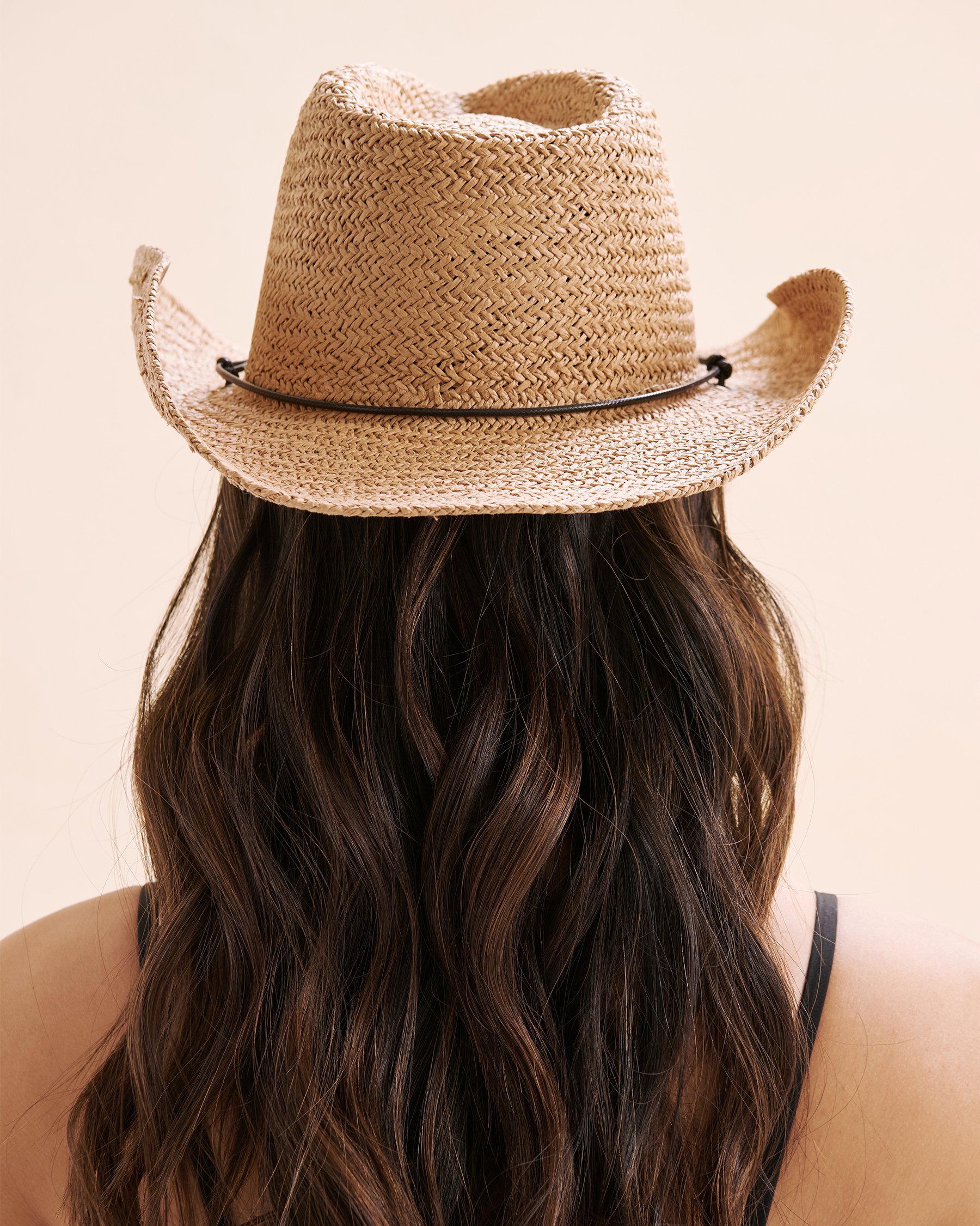 LES ACCESSOIRES FINDS FINDS ACCESSOIRES INC CHINA FACTORY Chapeau de cowboy Beige cognac LA412-10573A - View2