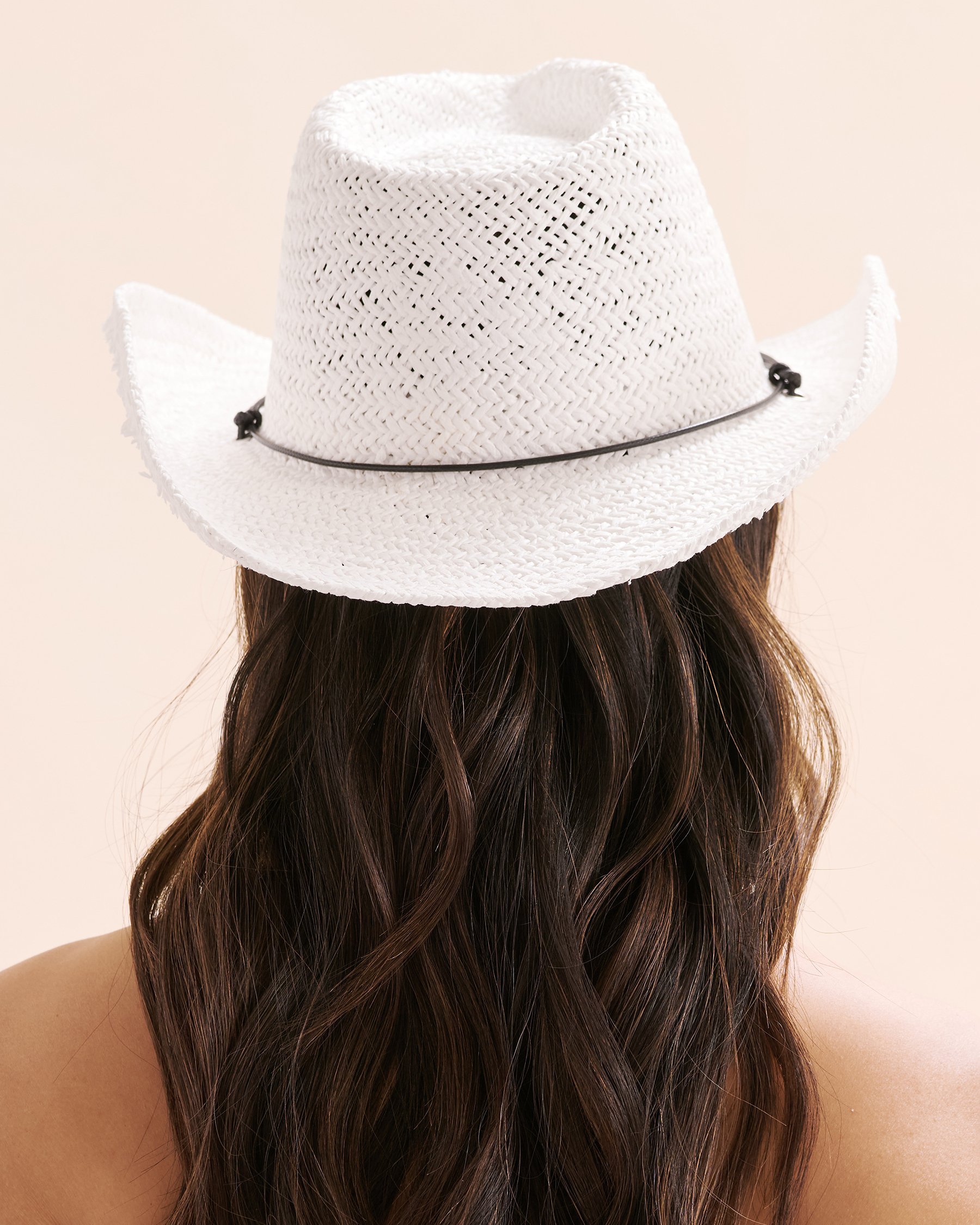 LES ACCESSOIRES FINDS FINDS ACCESSOIRES INC CHINA FACTORY Chapeau de cowboy Blanc LA412-10573A - View2