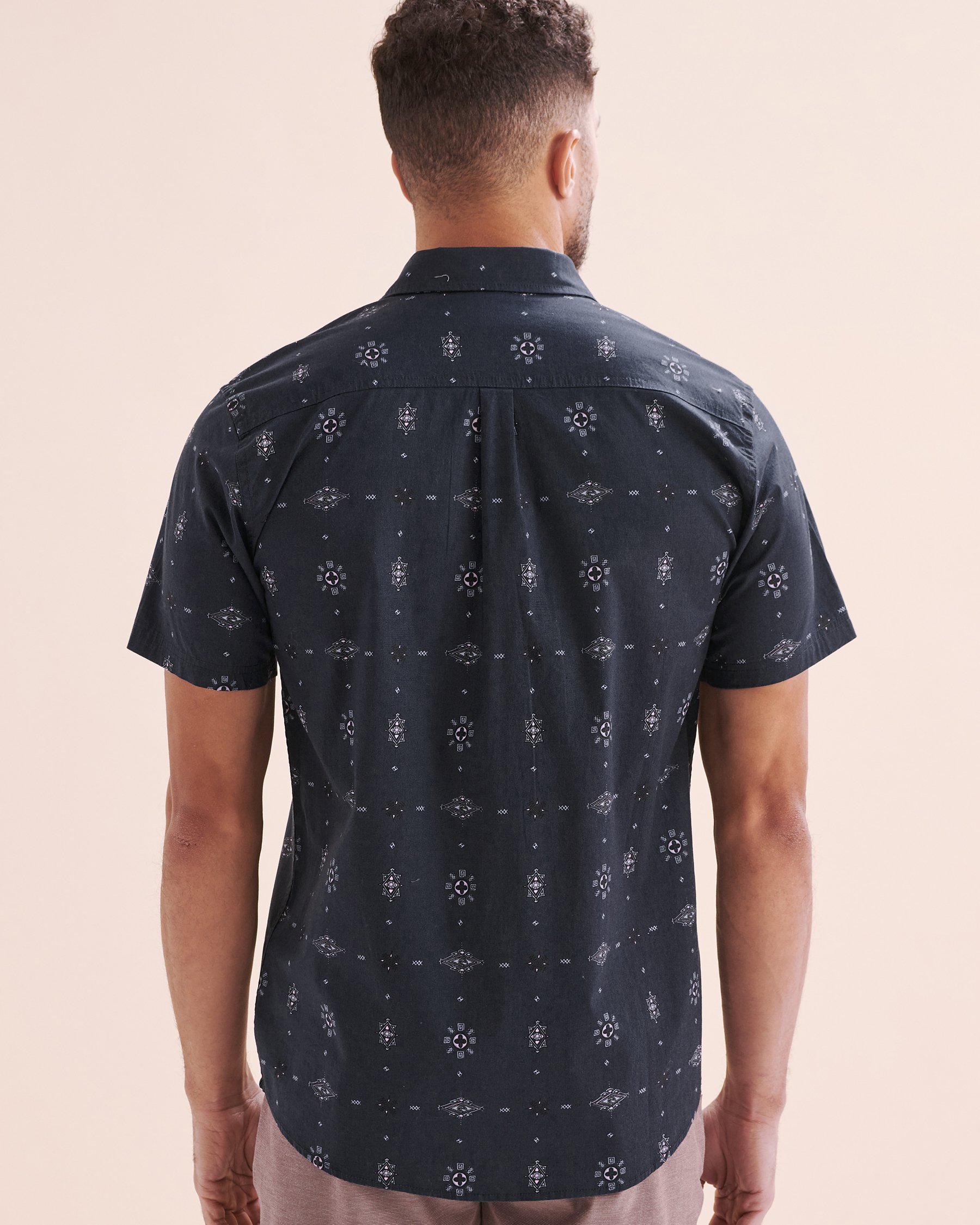 RIP CURL Chemise à manches courtes Diamond Micro Bleu marin 04QMSH - View2