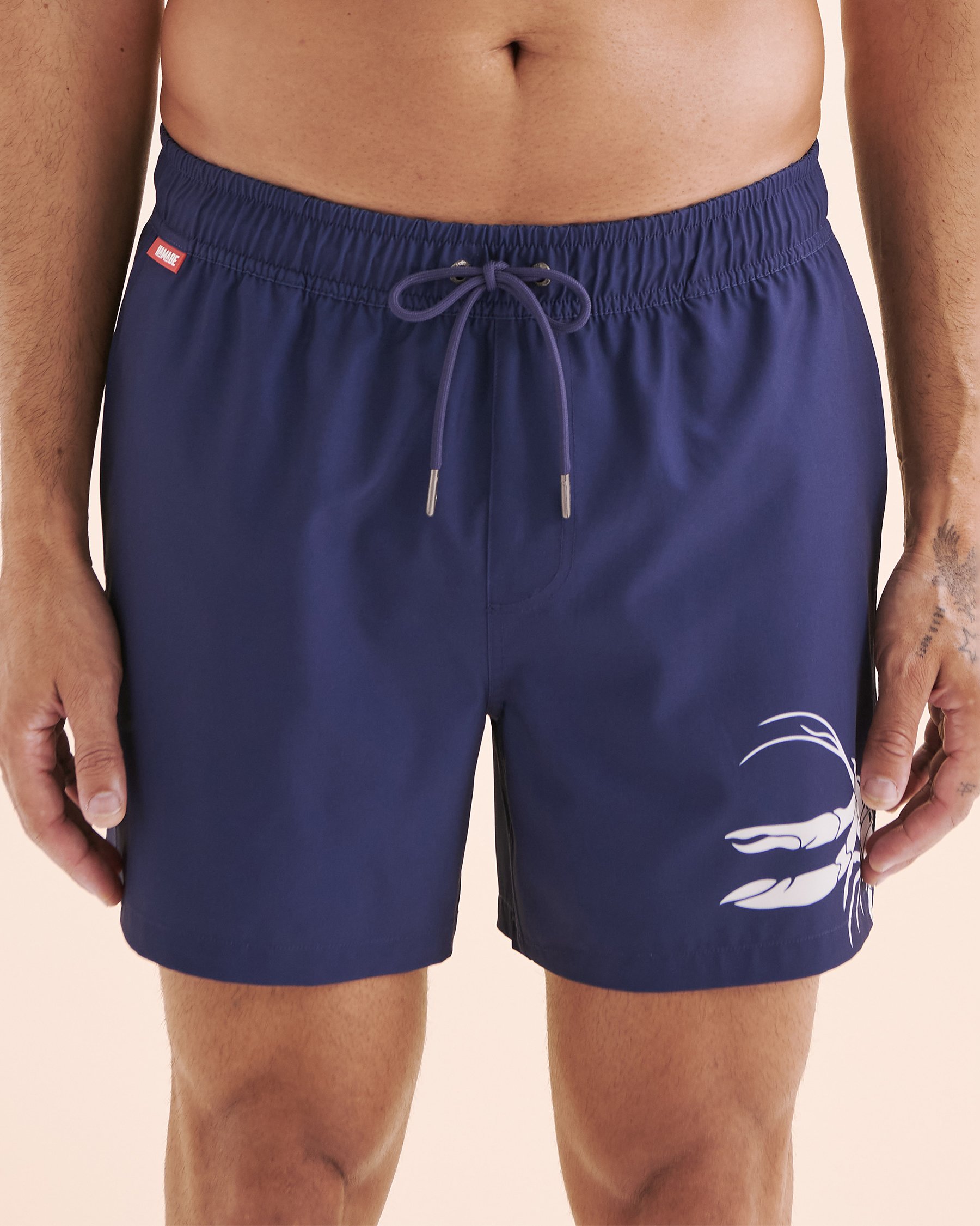 HAMABE Volley Swimsuit With Long Liner Medieval Blue 03100049 - View1