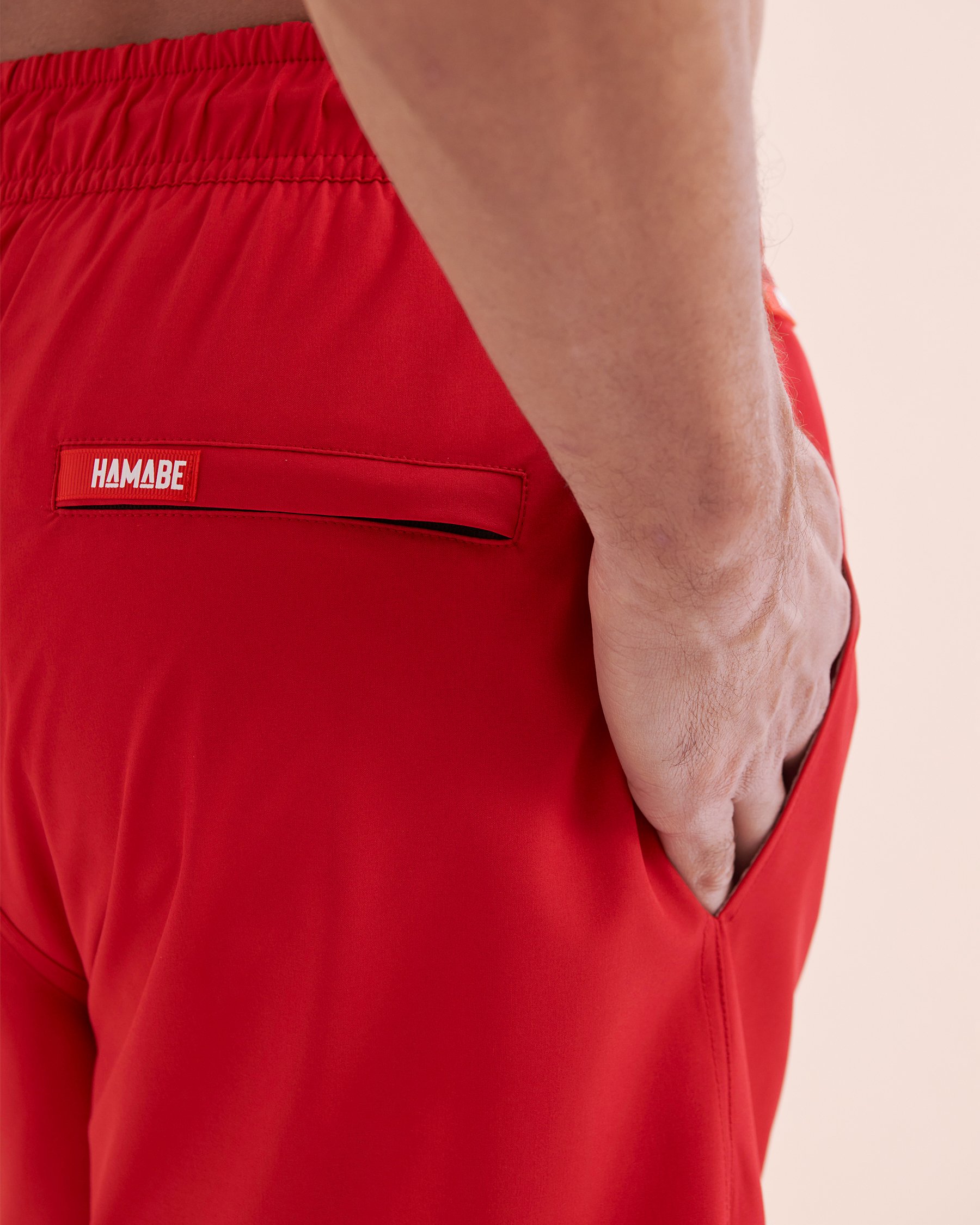 HAMABE Volley Swimsuit with Mesh Lining Ski Patrol Red 03100051 - View7