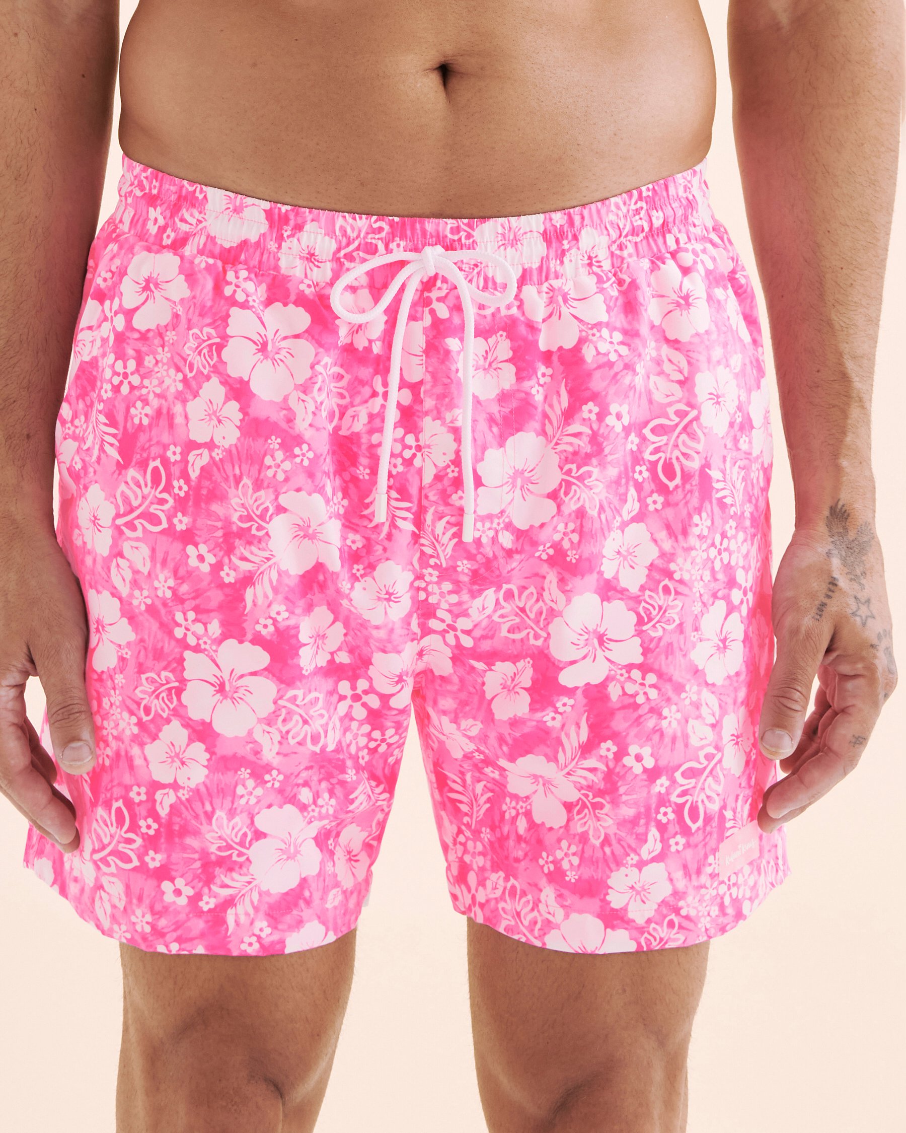 KULANI KINIS Island Blush Volley Swimsuit Pink TRUNK110ISBL - View4