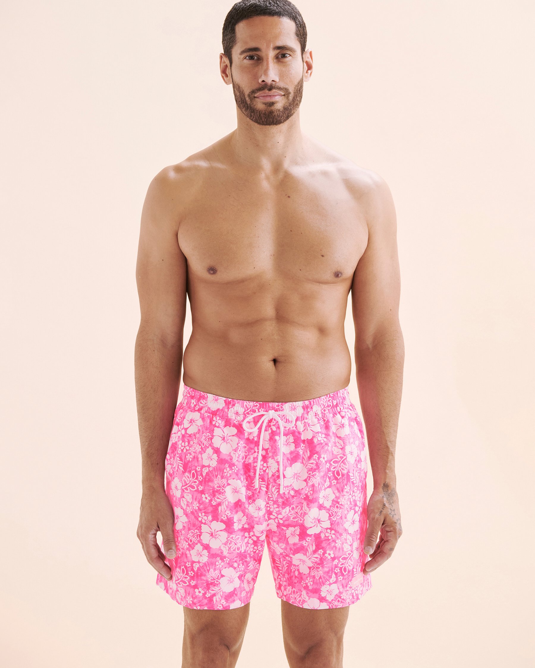 KULANI KINIS Island Blush Volley Swimsuit Pink TRUNK110ISBL - View8