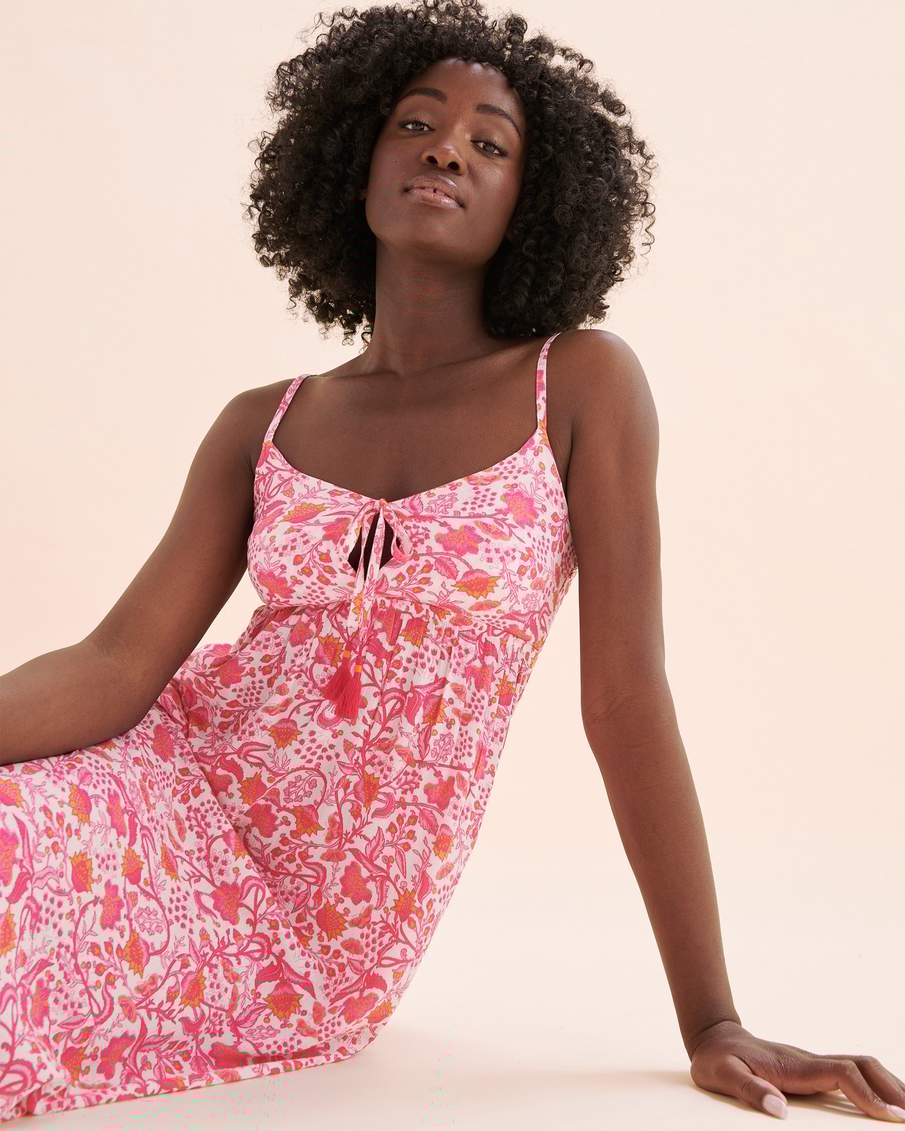 MY BIKINI STORY Long Dress gauze Pink 02300156 - View4