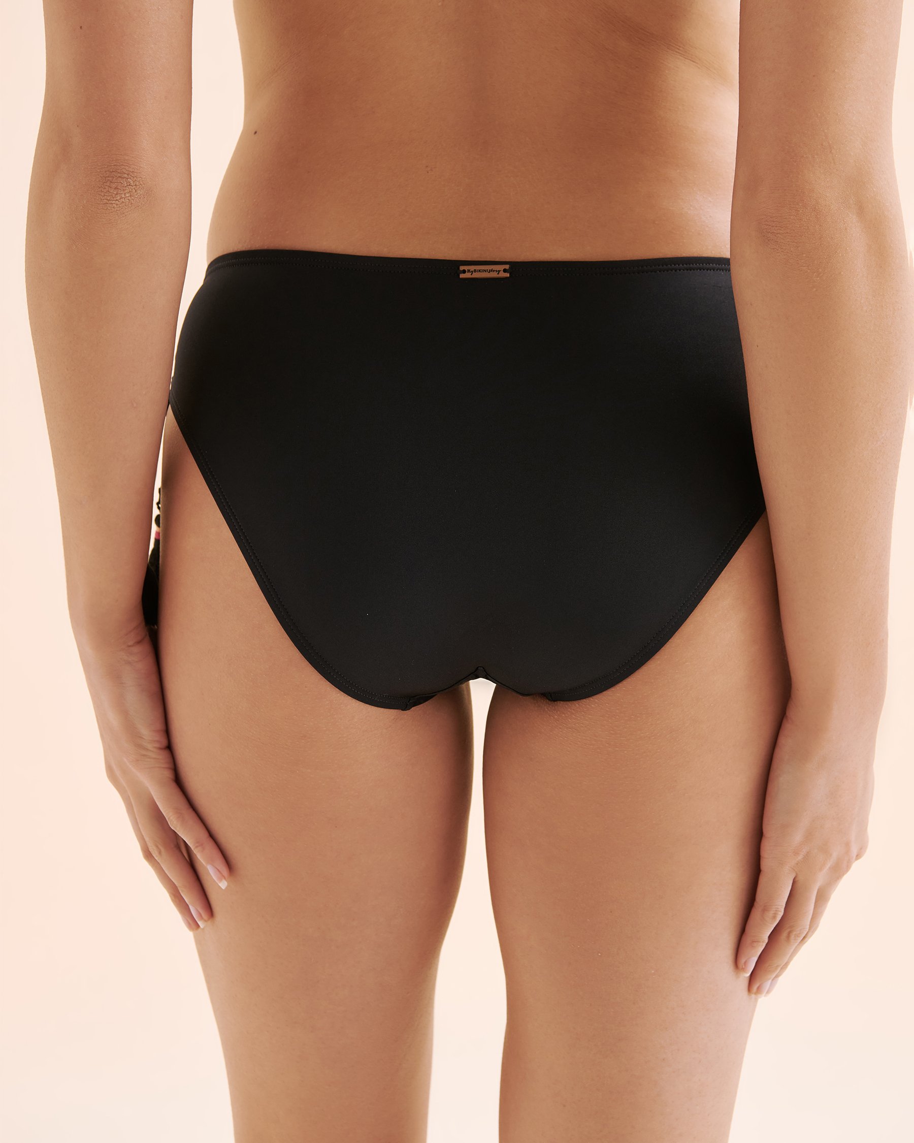 MY BIKINI STORY Boho Low Rise Bikini Bottom Black 01300414 - View7