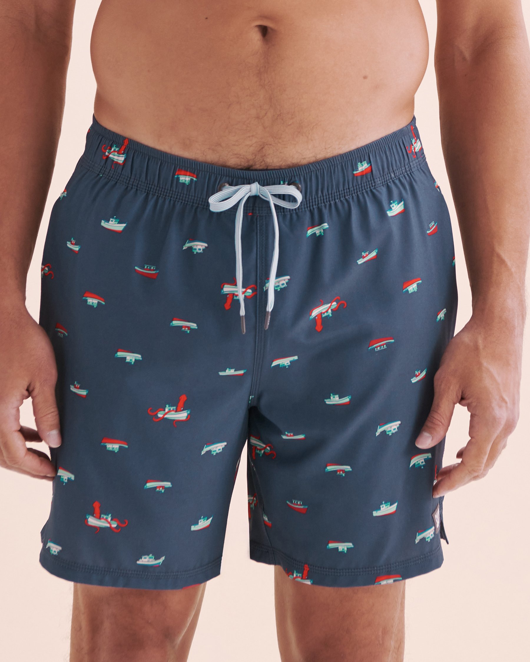 SAXX Oh Buoy 2 in 1 Volley Swimsuit Blue SXSW04L - View1