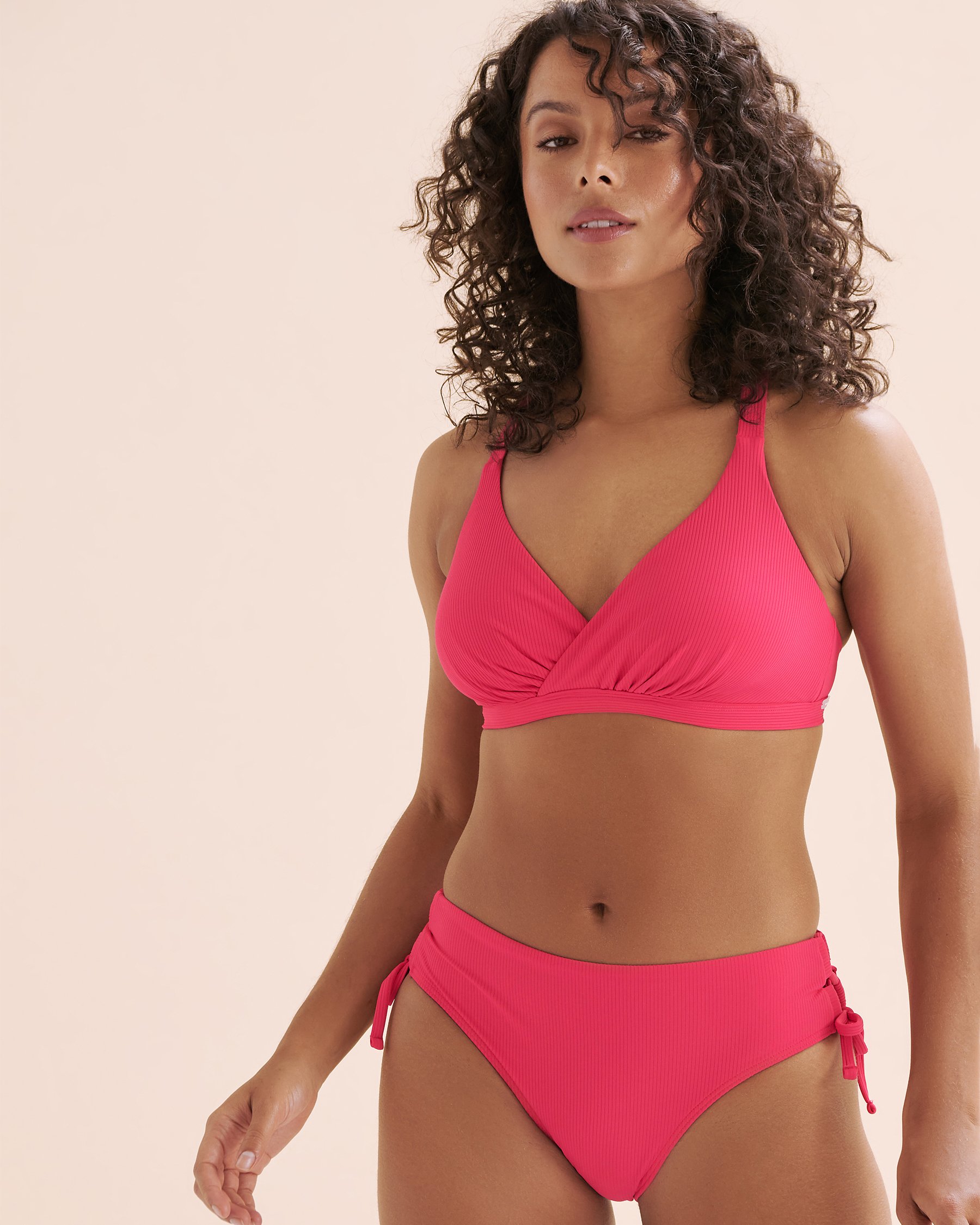 EAU DE SEA Haut de bikini bralette côtelé Sea Rose brillant 01100384 - View1