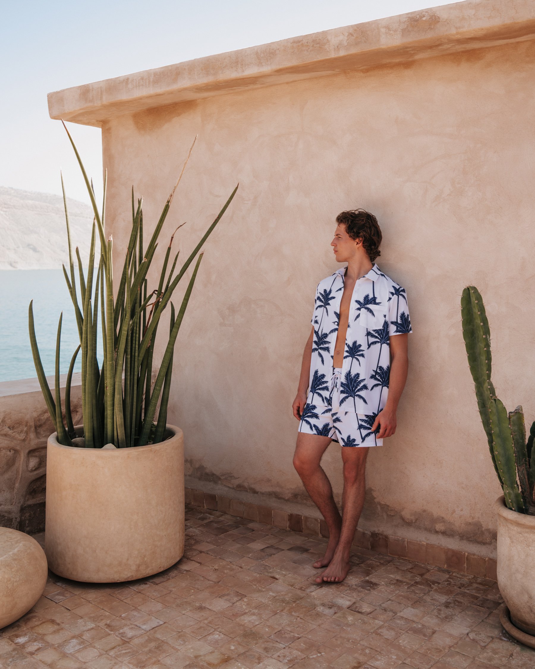 HAMABE Short sleeve shirt Brillant white 04100033 - View2