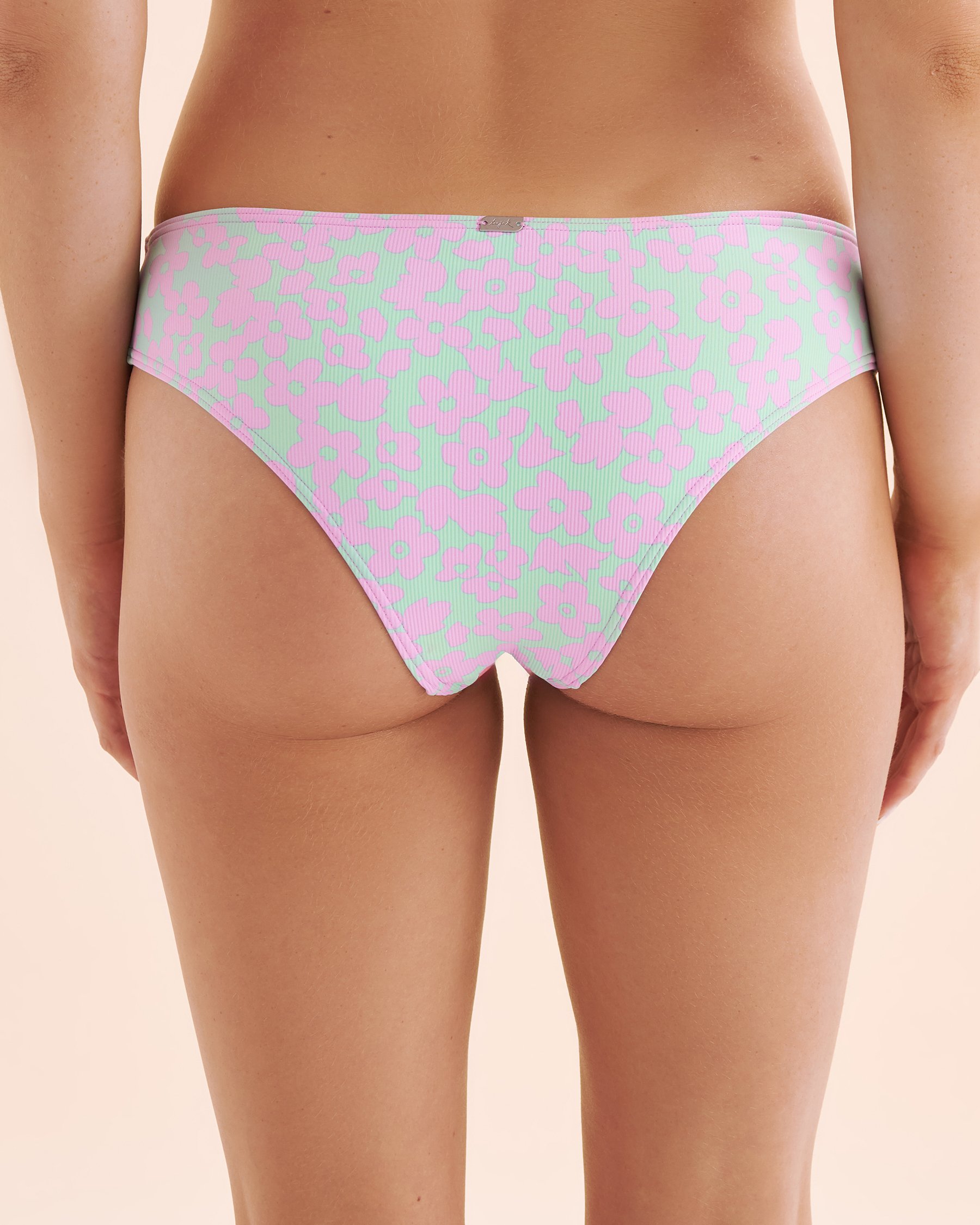 TROPIK Maui Ribbed Cheeky Bikini Bottom Blue and purple 01300430 - View11