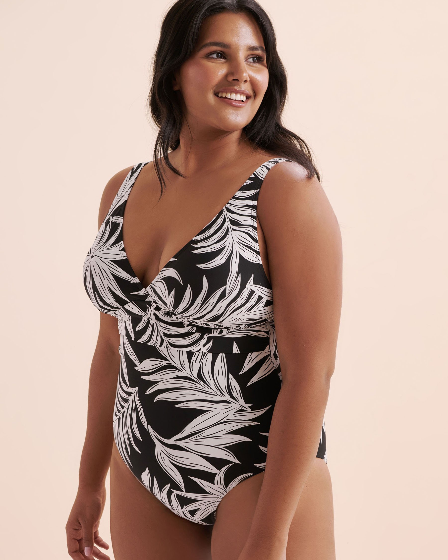 TURQUOISE COUTURE Maillot de bain une-pièce en maille Noir 01400104 - View9