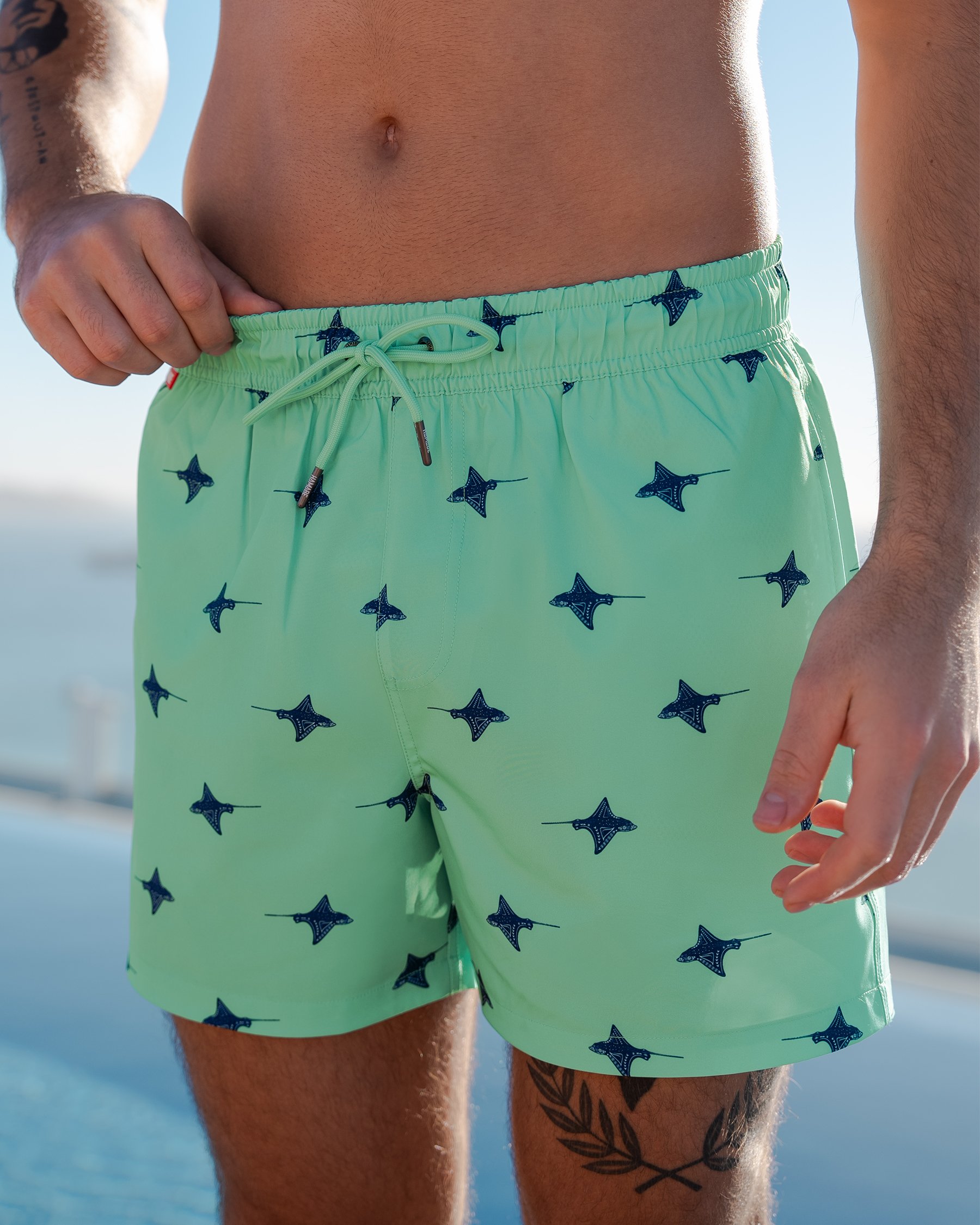 HAMABE Maillot volley avec filet Bleu 03100051 - Voir3