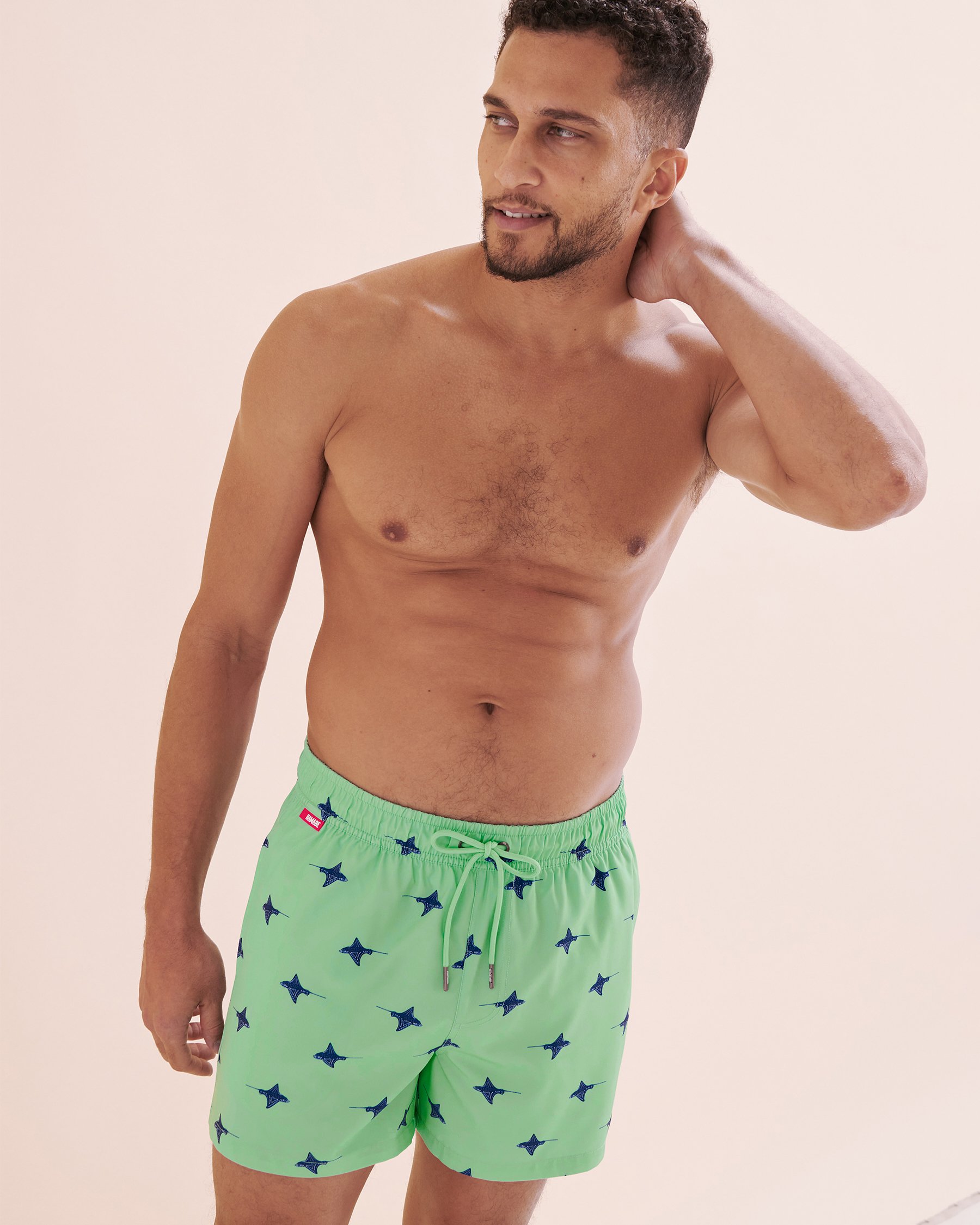 HAMABE Maillot volley avec filet Bleu 03100051 - Voir8