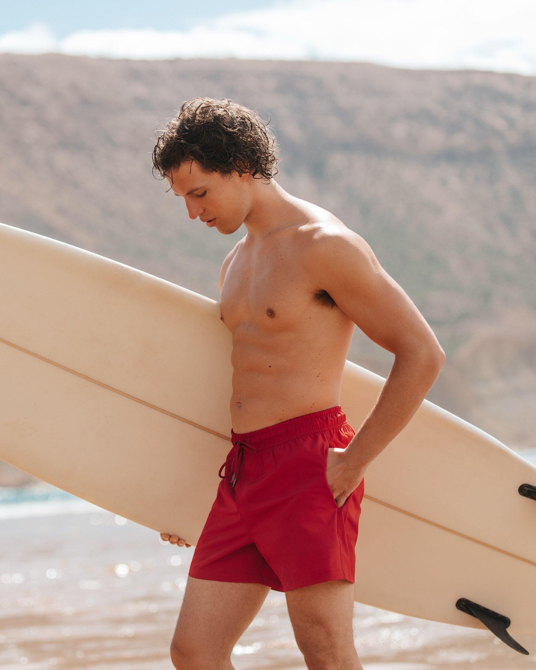 HAMABE Maillot volley avec filet Patrouille de ski rouge 03100051 - View4