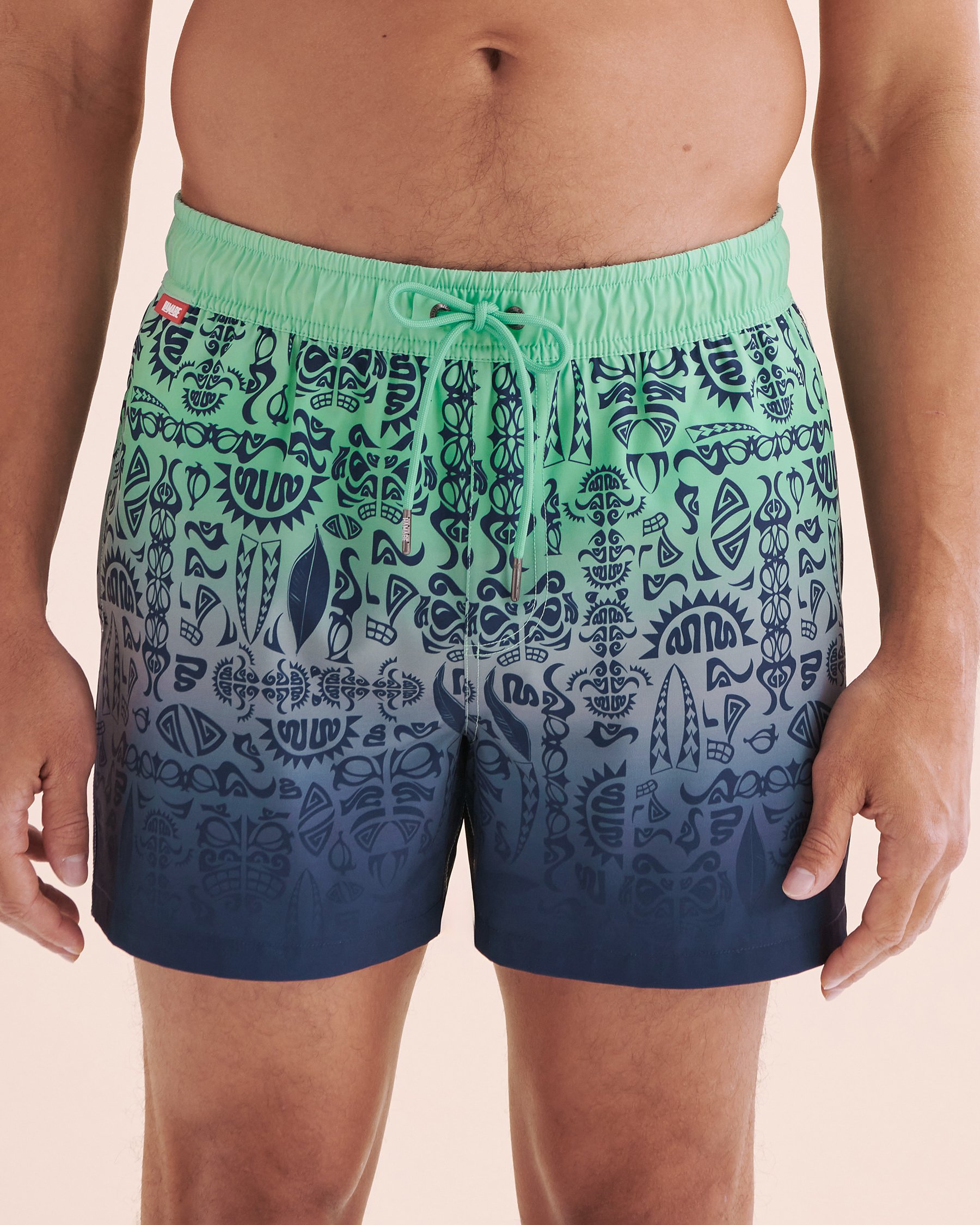 HAMABE Maillot volley avec filet Bleu turquoise 03100051 - Voir5