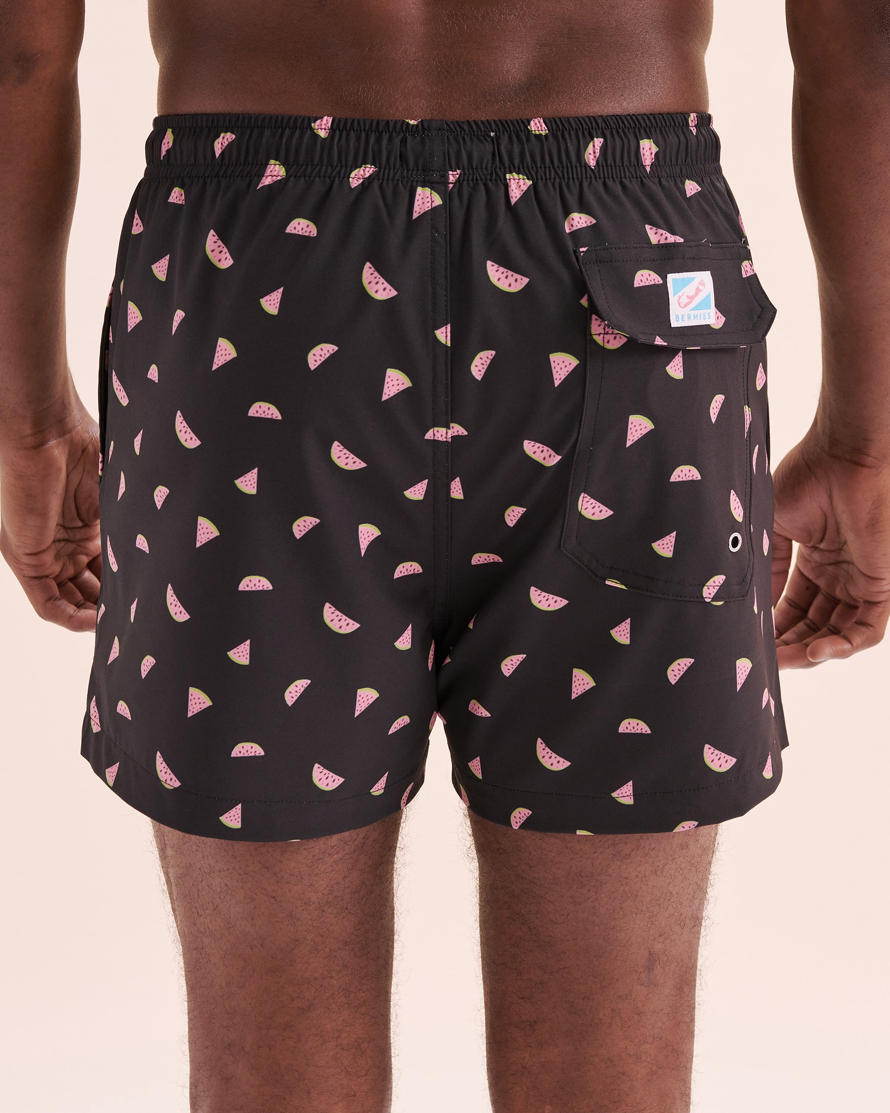 BERMIES Maillot volley classique avec doublure de compression Watermelon Noir WATERMELON 3 - View3