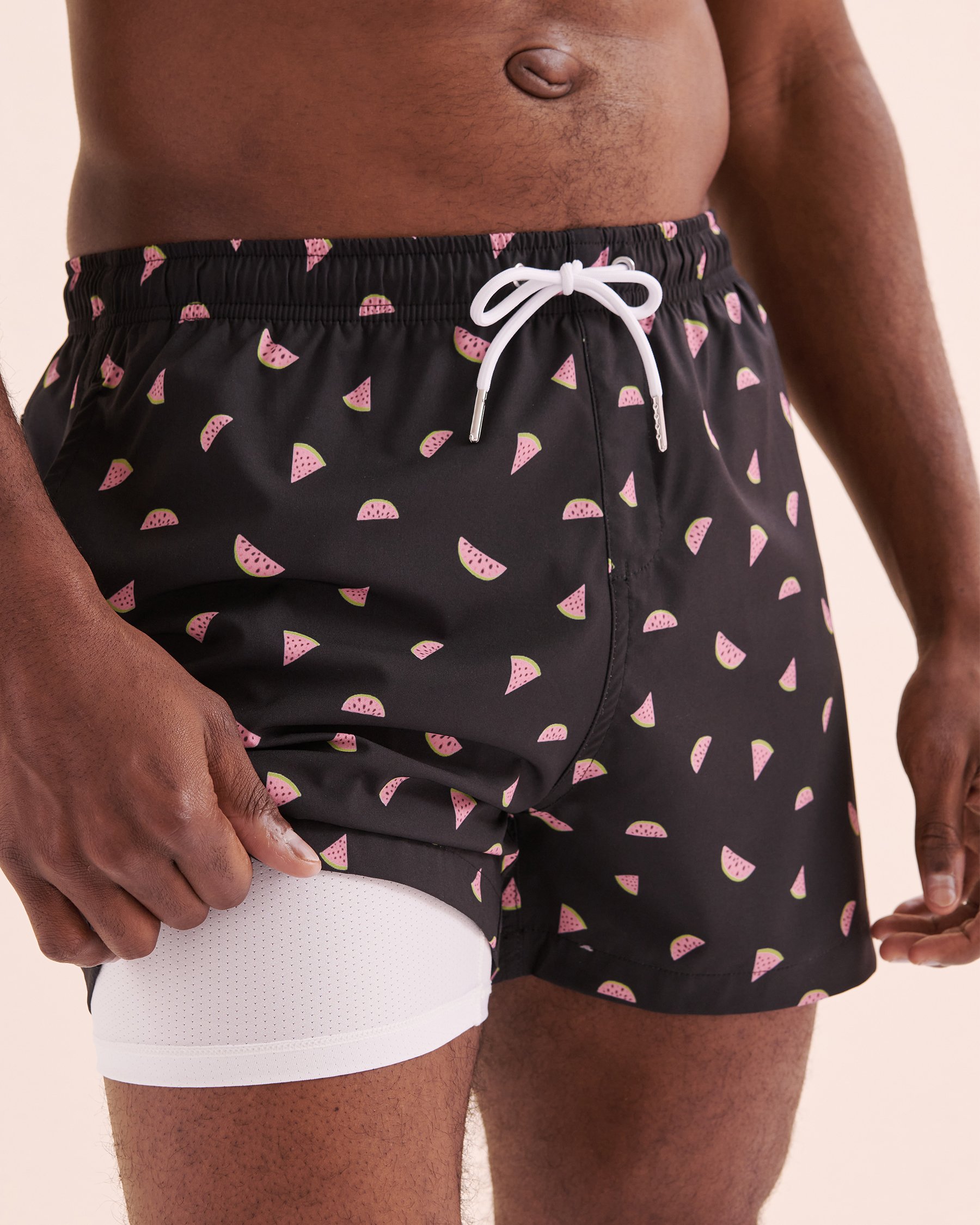 BERMIES Maillot volley classique avec doublure de compression Watermelon Noir WATERMELON 3 - View5