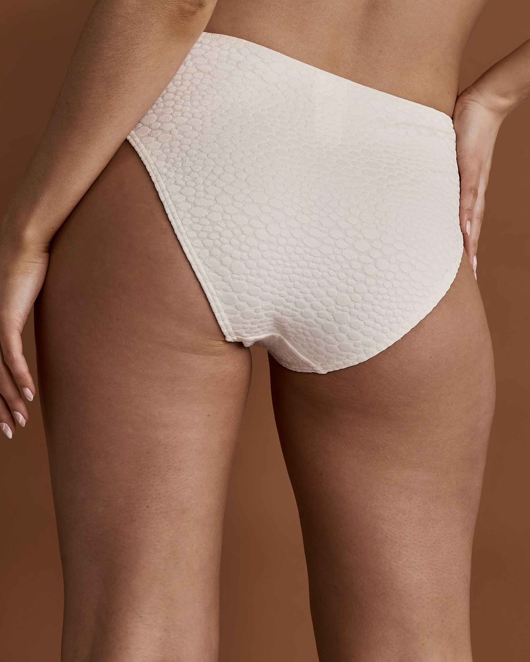 BEACHLIFE CLOUD DANCER High Waist Bikini Bottom White cloud 270205-077 - View3