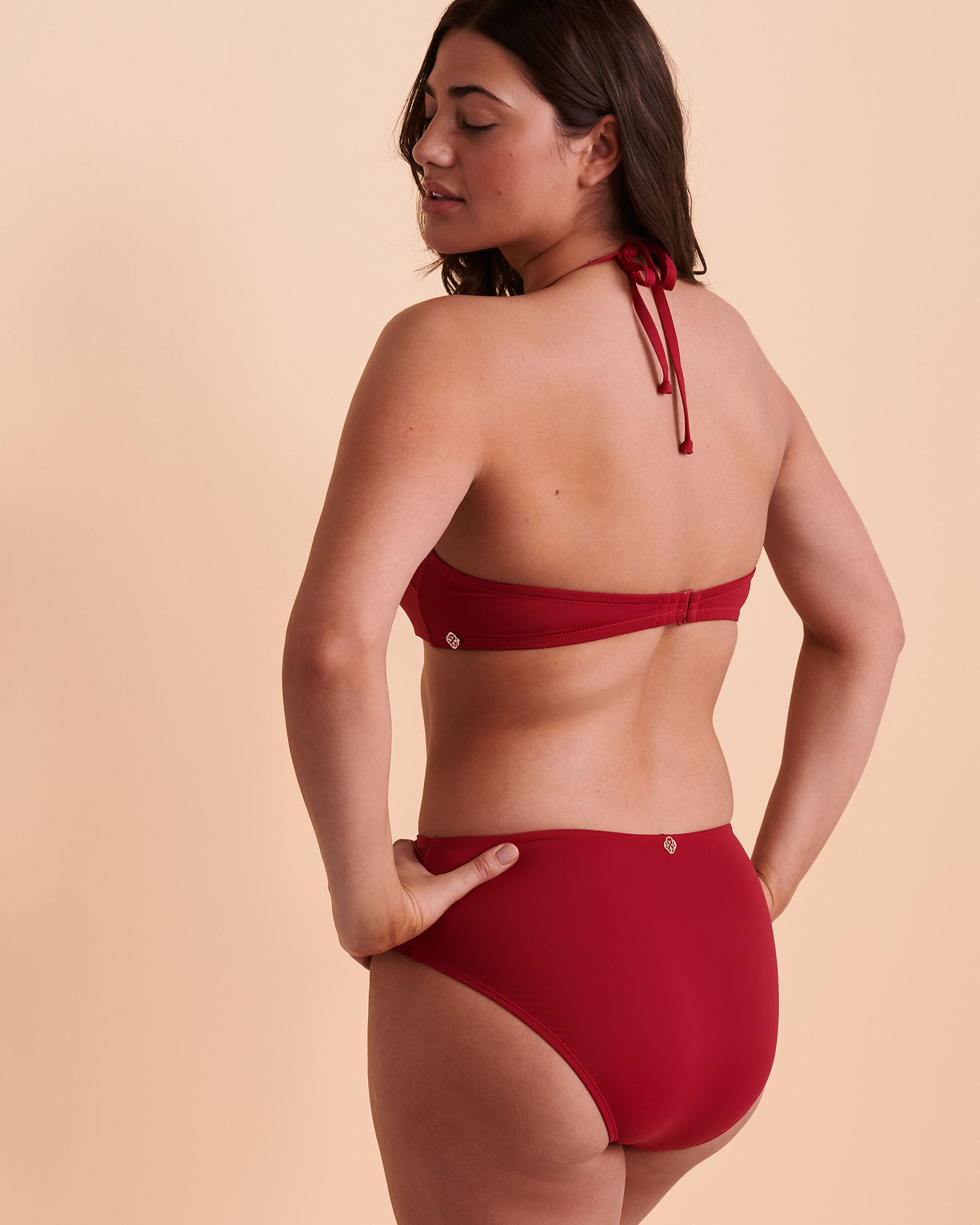 TURQUOISE COUTURE PERSIAN Bandeau Bikini Top Fuchsia 01100096 - View2
