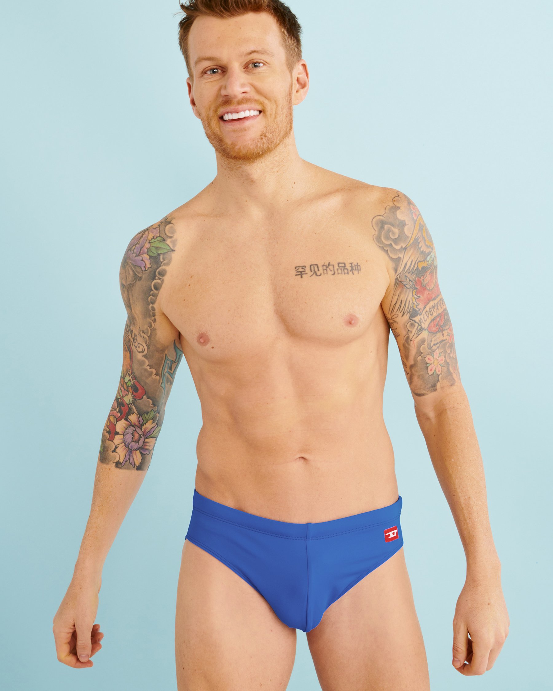 DIESEL Maillot de bain boxer Bleu 00SMNQ0JEAX - Voir4