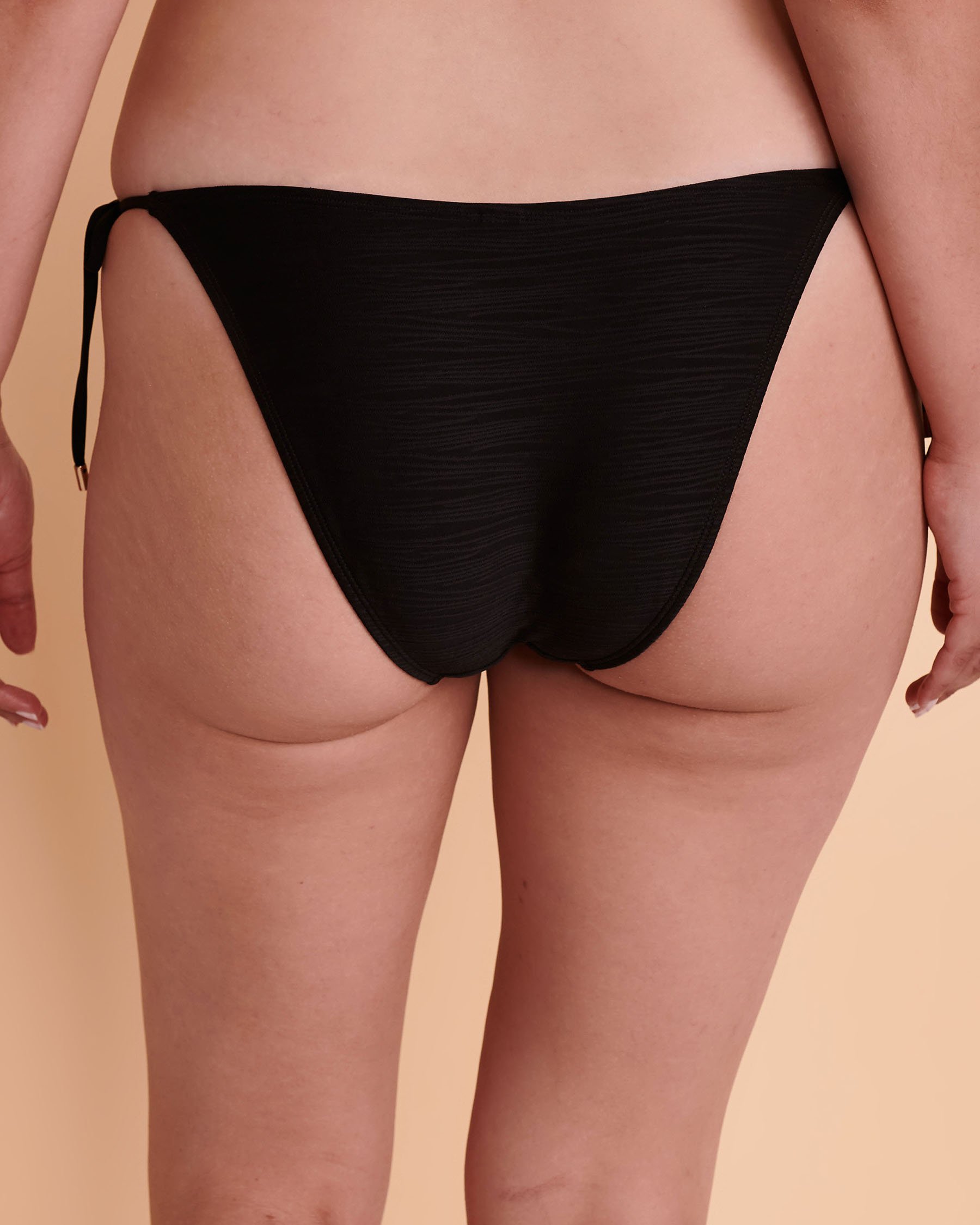 SANTEMARE Bas de bikini brésilien TEXTURED Noir 01300134 - Voir2