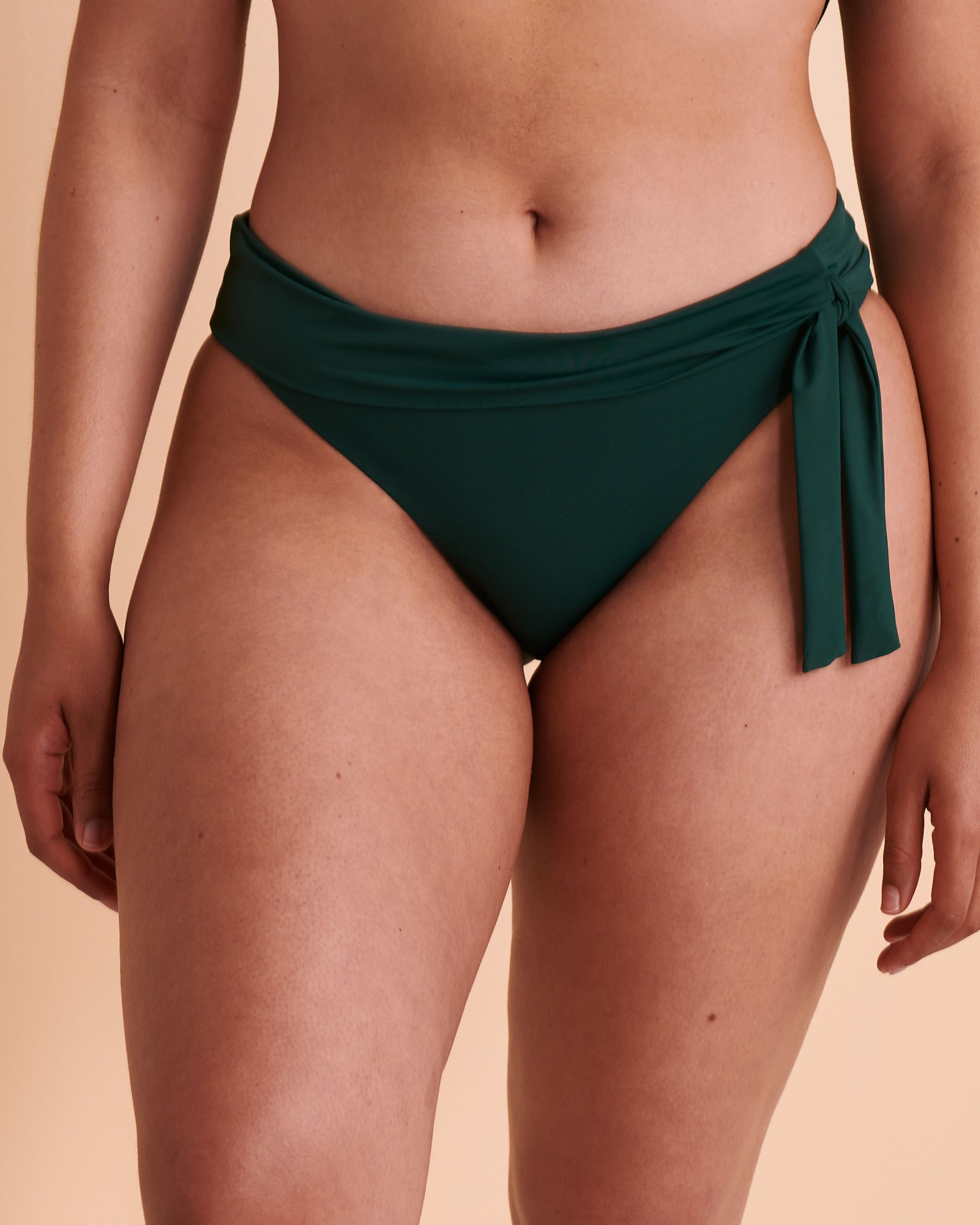 TURQUOISE COUTURE Bas de bikini noué RAIN FOREST Vert forêt 01300131 - Voir1