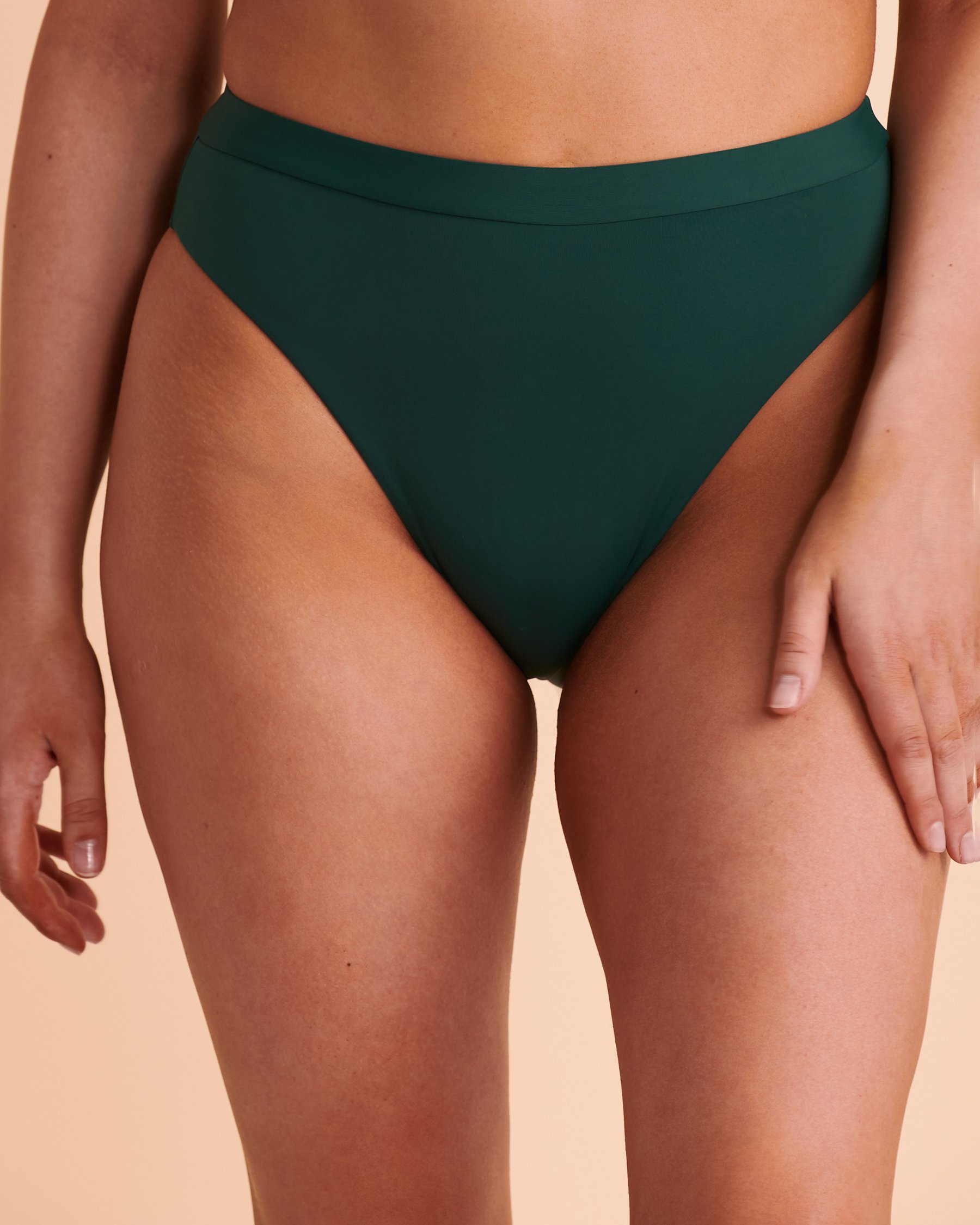 TURQUOISE COUTURE RAIN FOREST High Waist Bikini Bottom Forest green 01300132 - View1