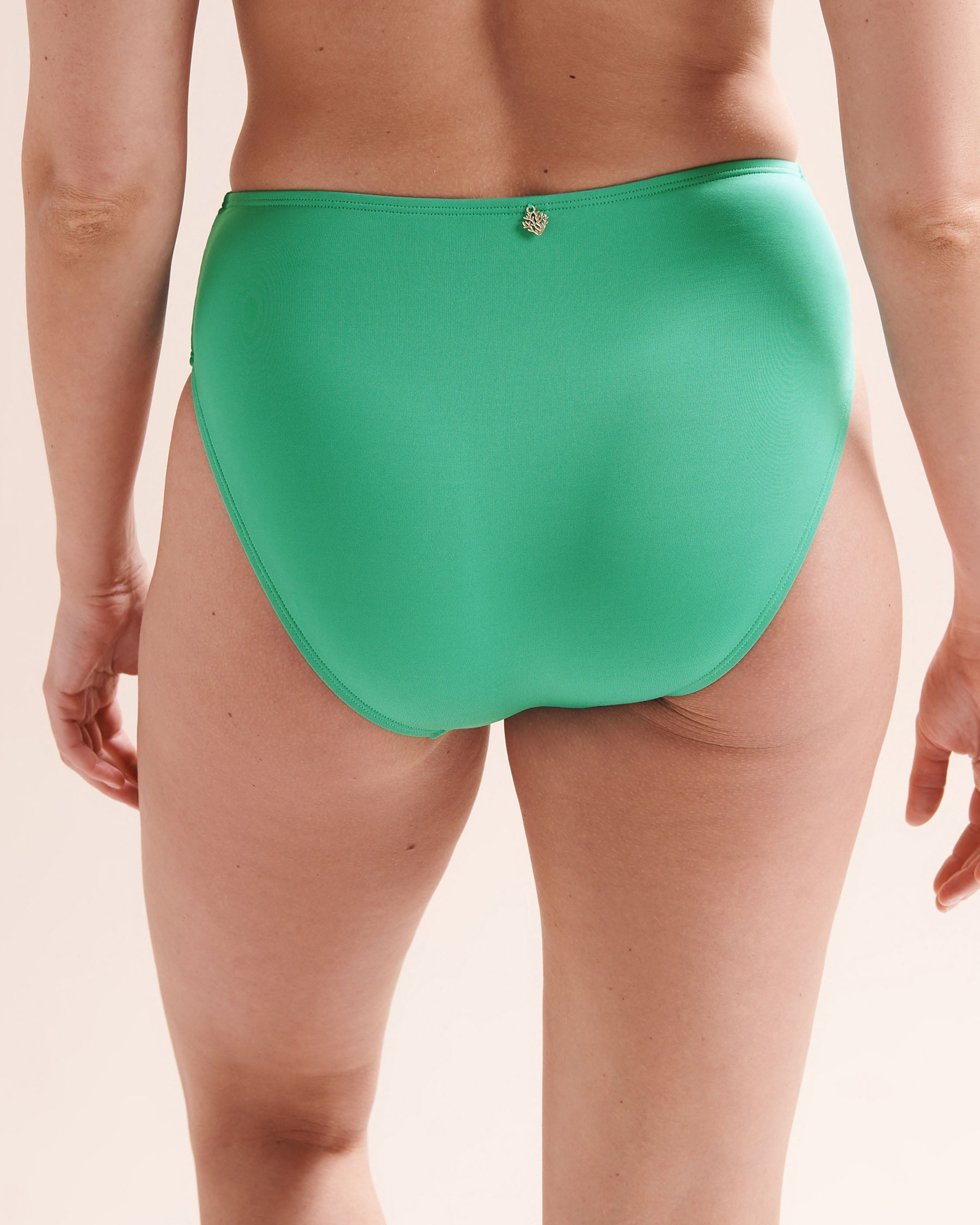 COSTA DEL REY Belted Mid-Rise Bikini Bottom Emerald Green 01300625 - View2