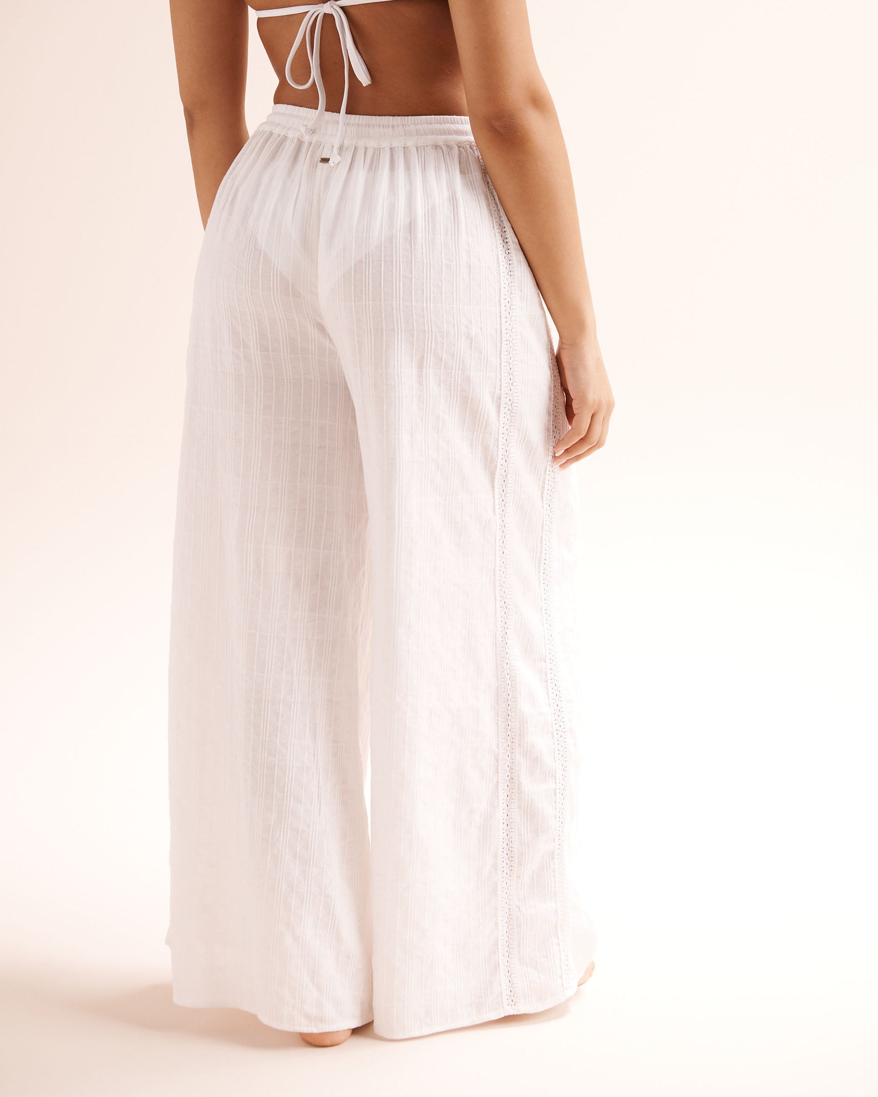 RIP CURL Catalina Island Wide Leg Pants White 069WPA - View3