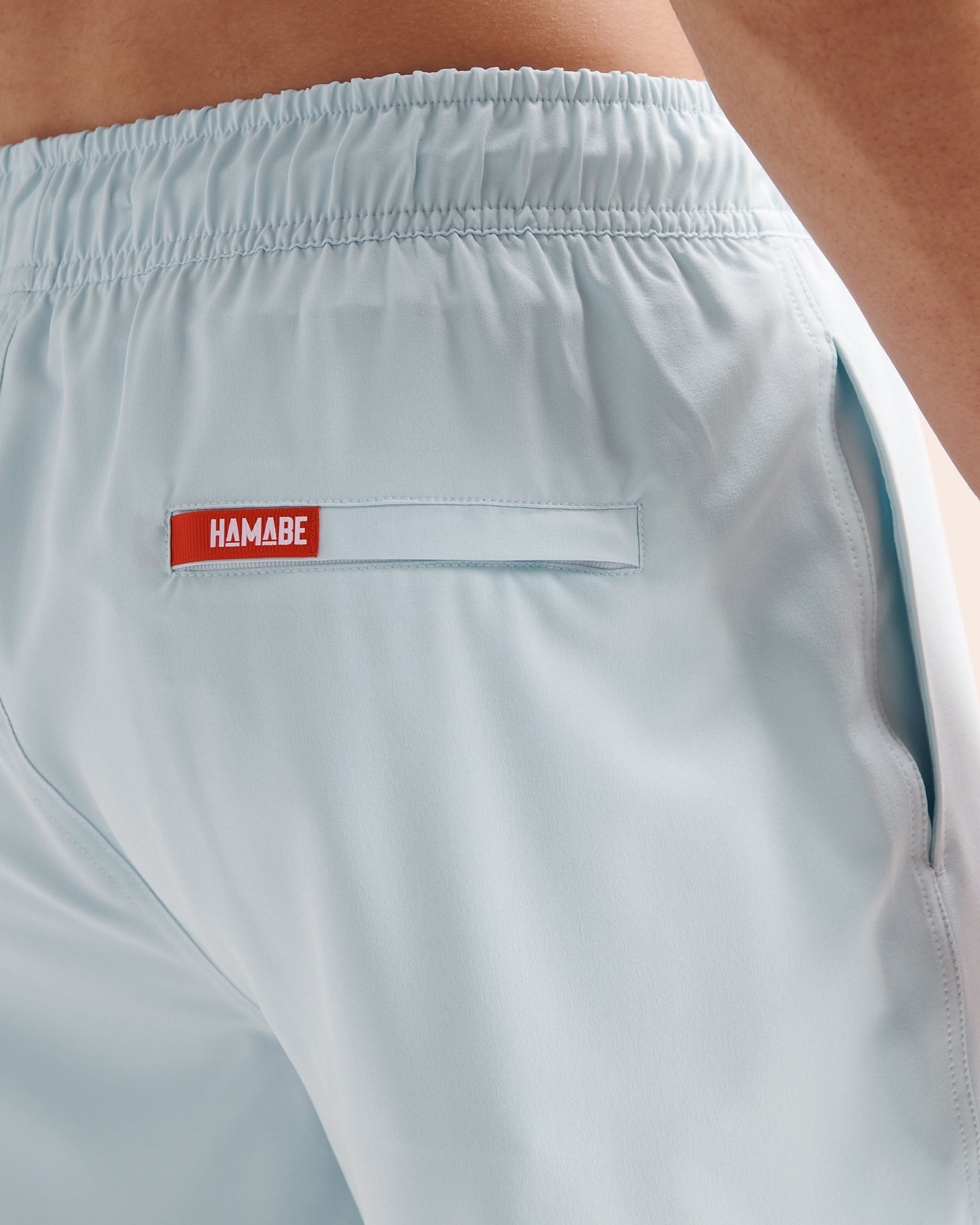 HAMABE Maillot volley 5'' avec doublure de compression Bleu mer 03100085 - View9
