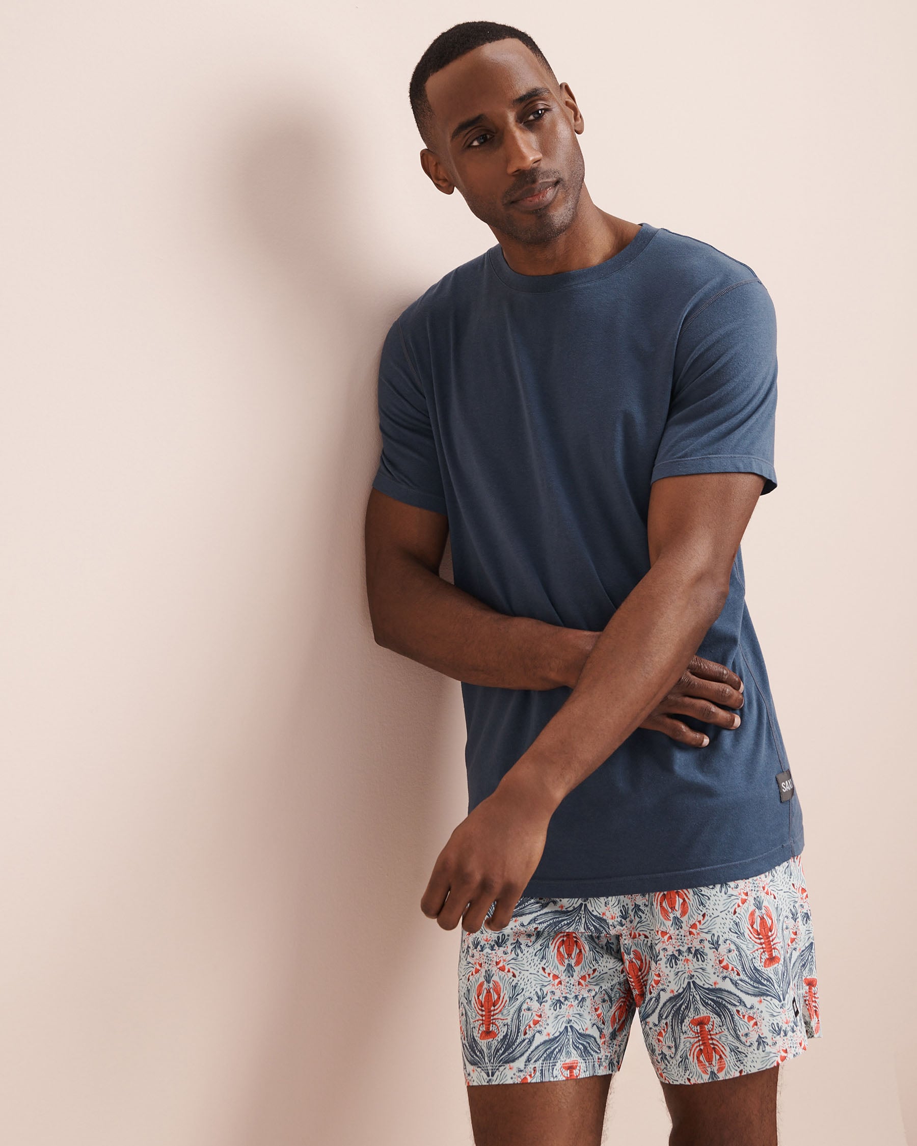 SAXX Cooling Cotton T-Shirt Indigo Blue SXTS82 - View1