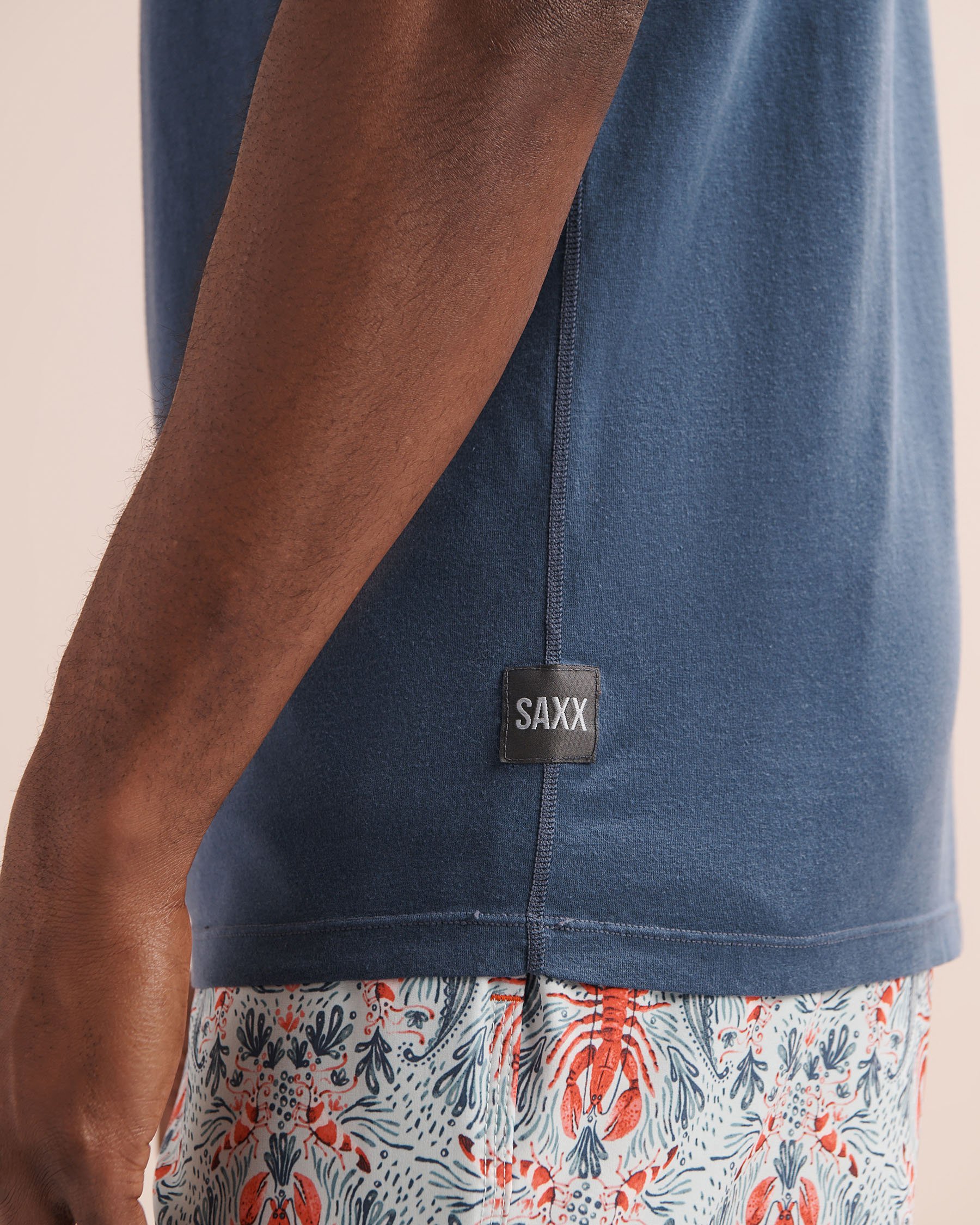 SAXX Cooling Cotton T-Shirt Indigo Blue SXTS82 - View3