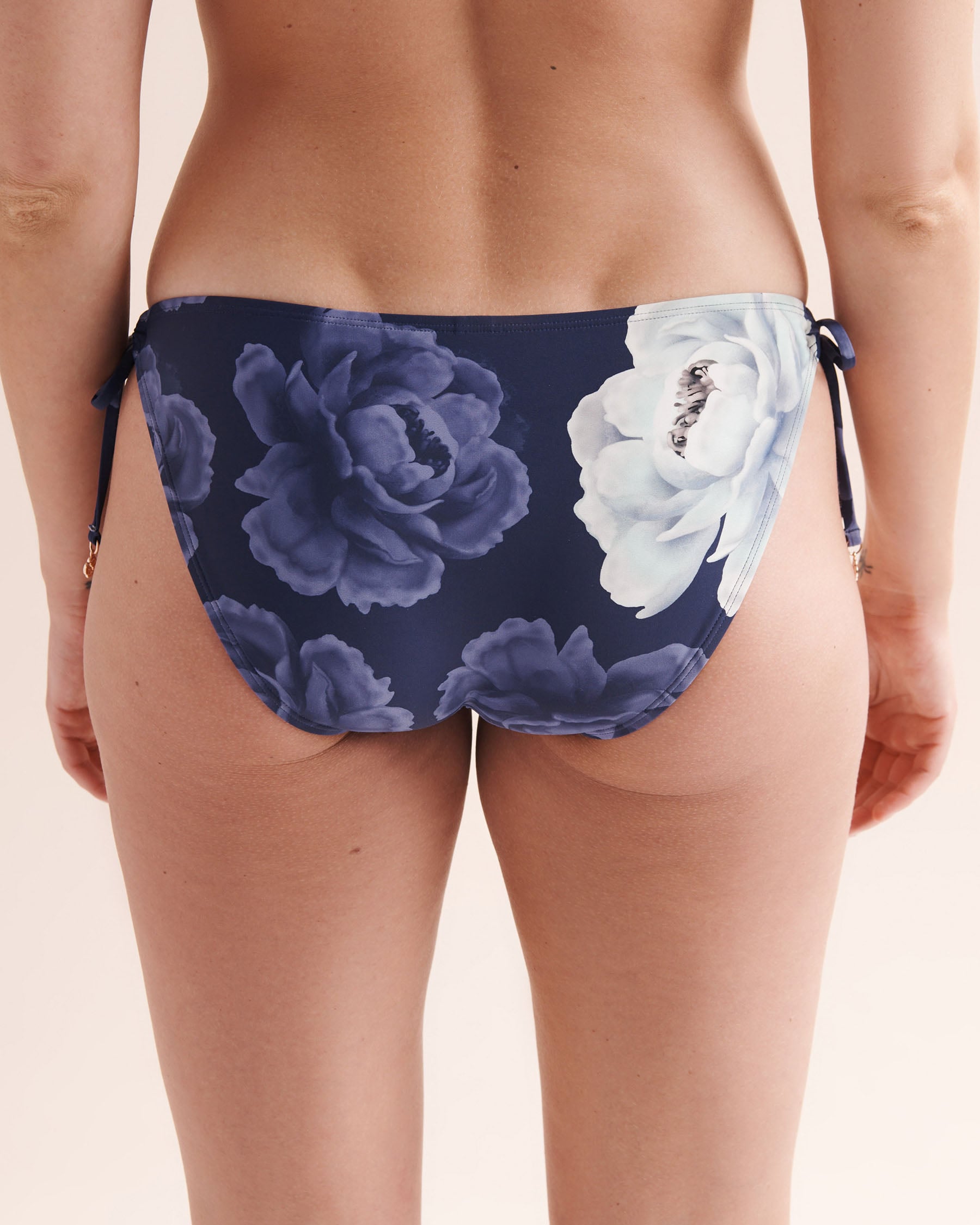 TURQUOISE COUTURE Floral Low-Rise Side Tie Bikini Bottom Blue 01300628 - View6