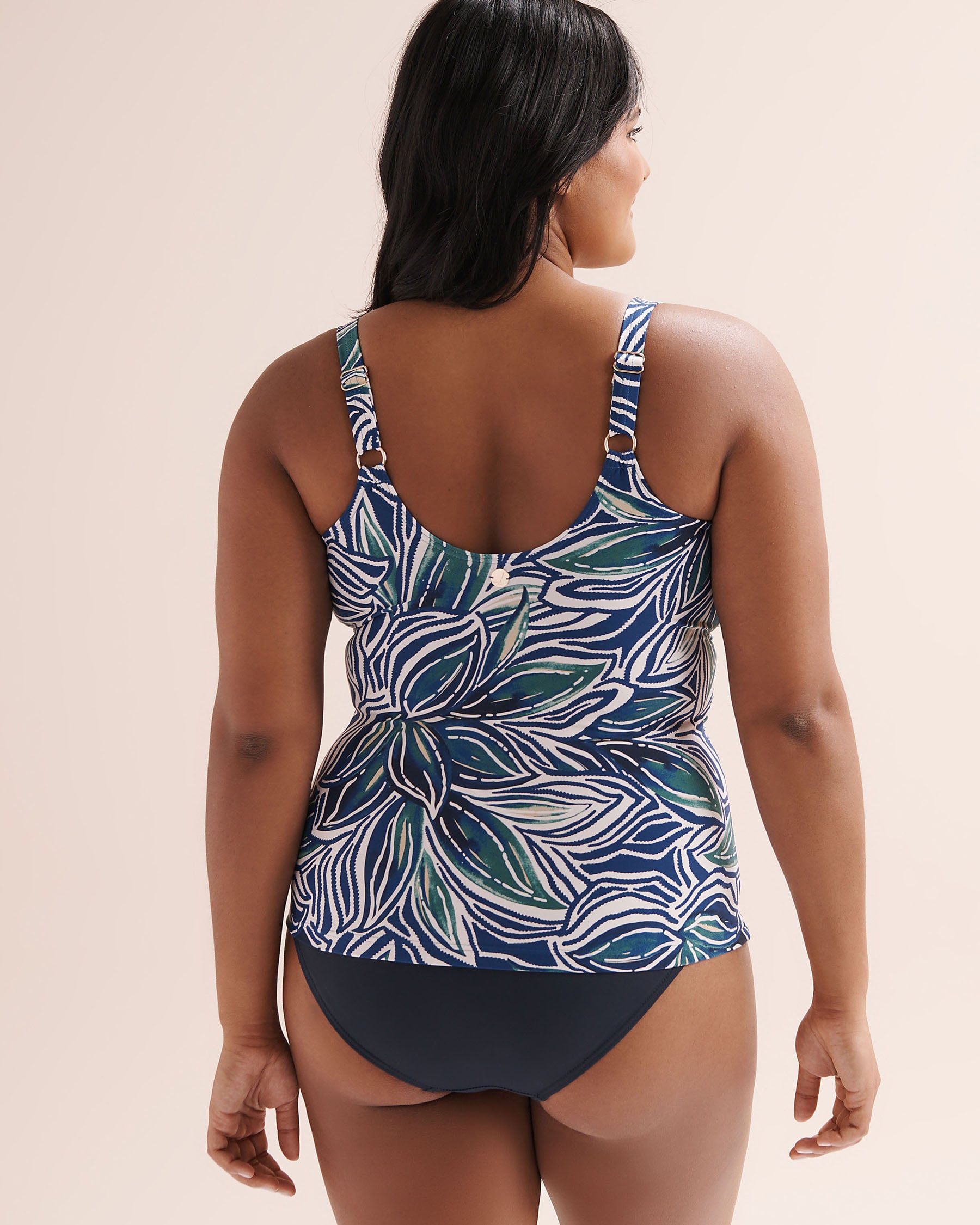 ARTESANDS Palmeline Delacroix D-G Cup Tankini Top Navy Blue AT3721PL - View2