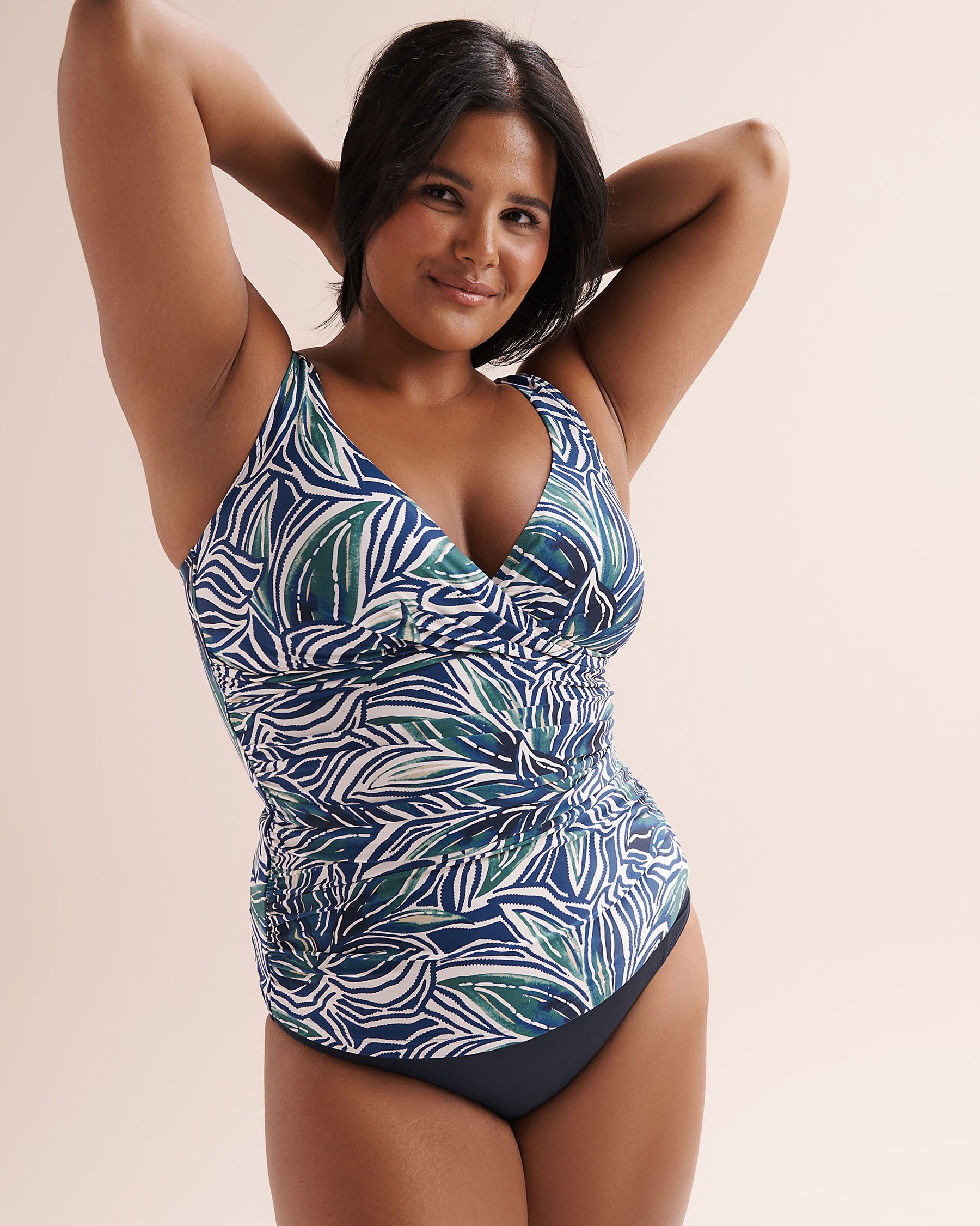 ARTESANDS Palmeline Delacroix D-G Cup Tankini Top Navy Blue AT3721PL - View4