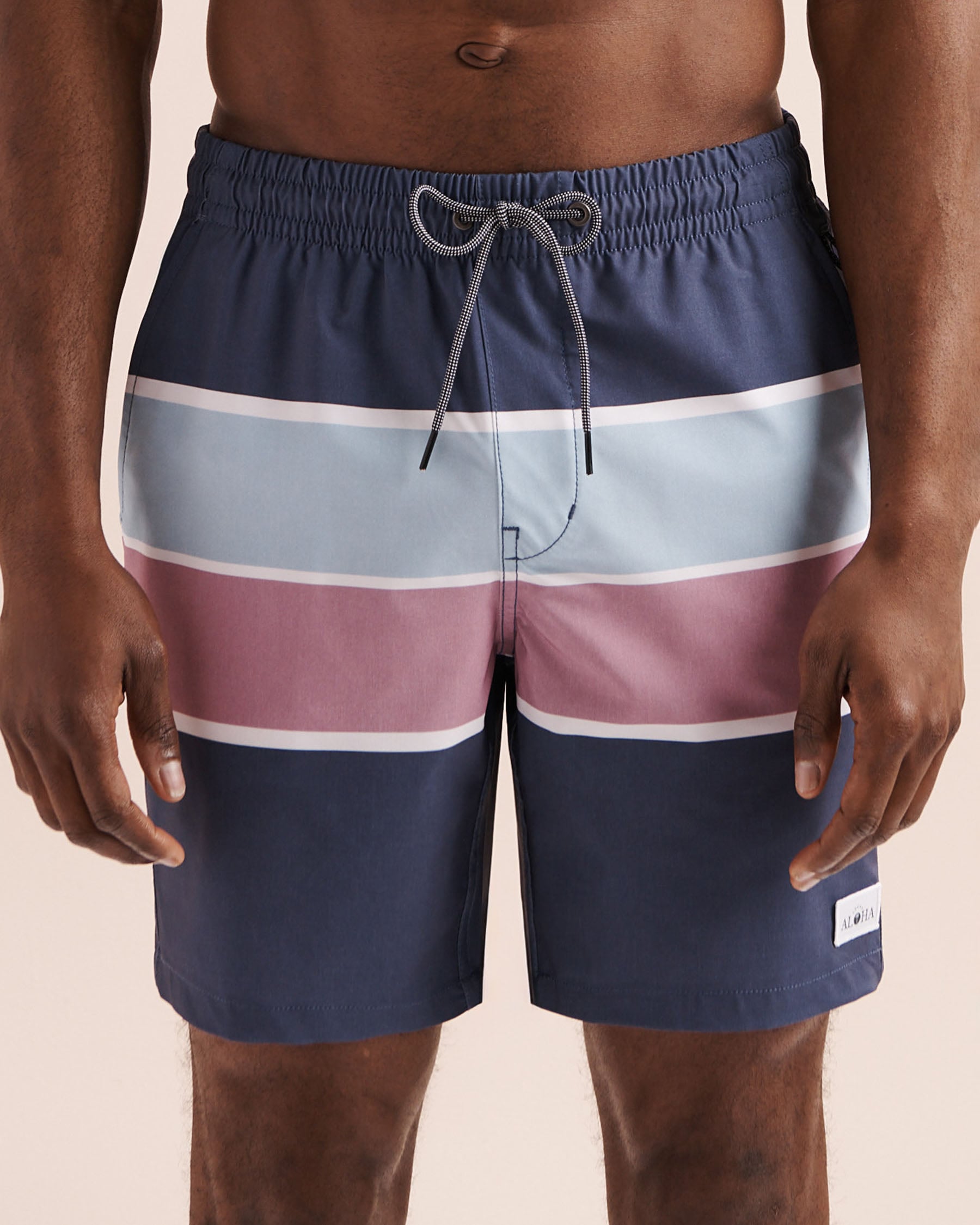 LUCKY ALOHA Maillot volley rétro 18'' avec filet Bleu RET1021 - Voir1