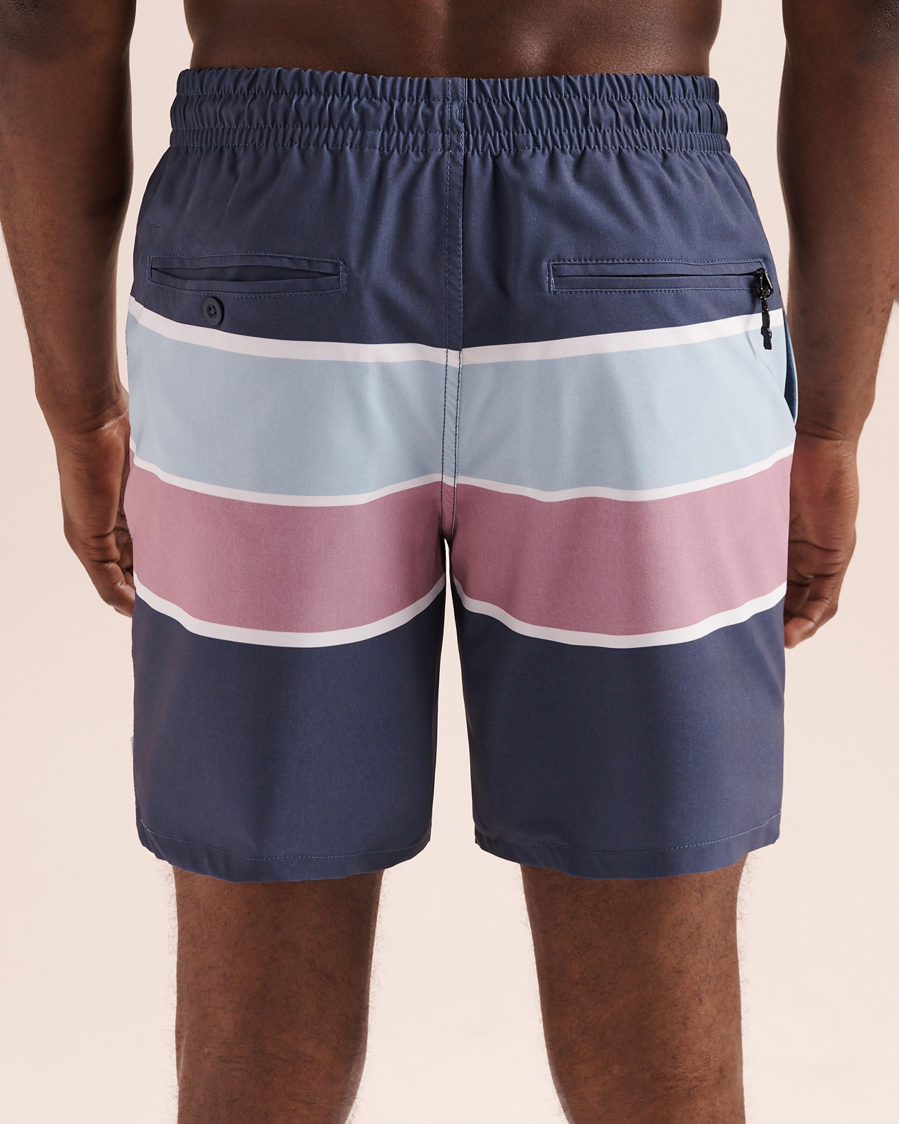 LUCKY ALOHA Maillot volley rétro 18'' avec filet Bleu RET1021 - Voir2