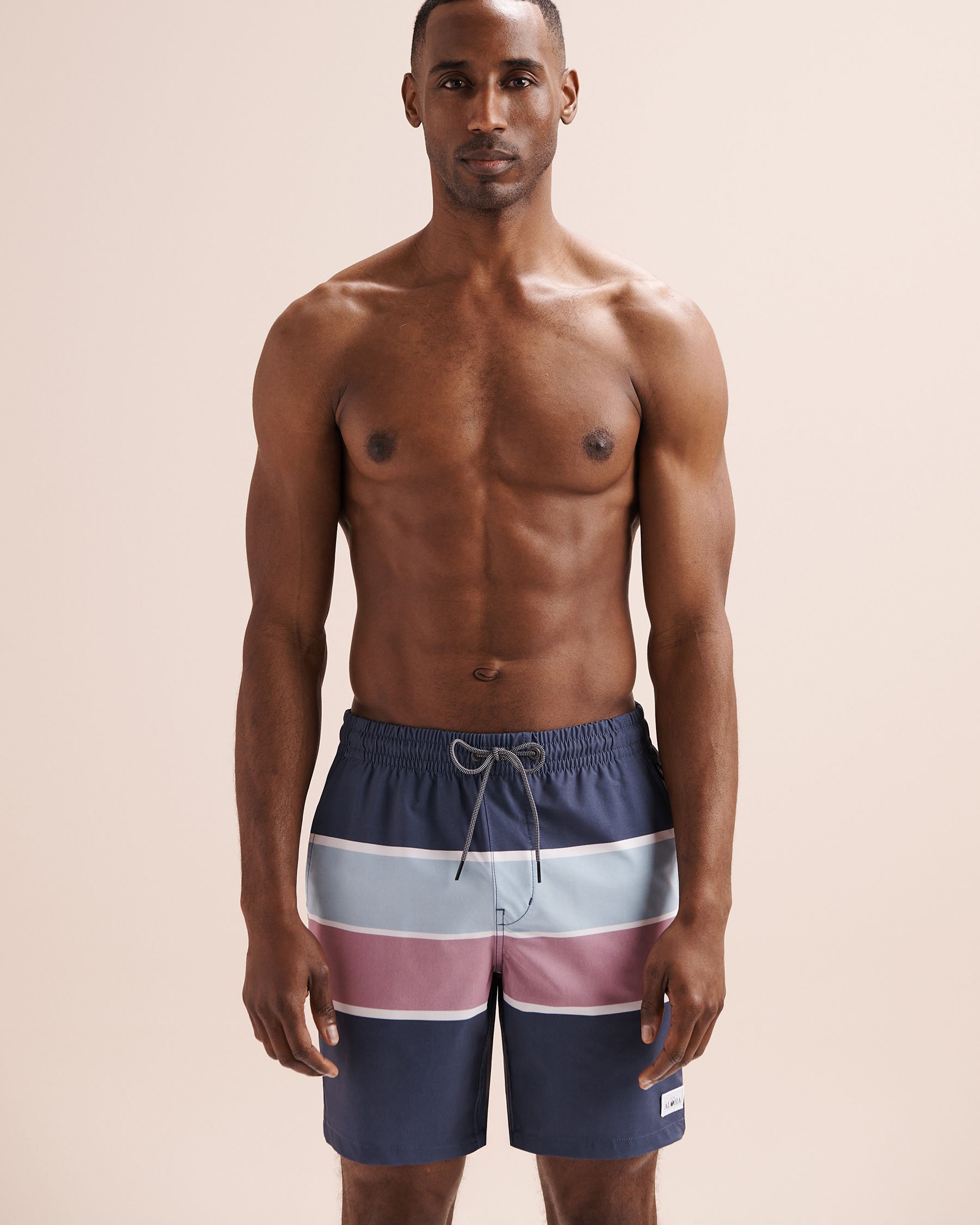 LUCKY ALOHA Maillot volley rétro 18'' avec filet Bleu RET1021 - Voir5