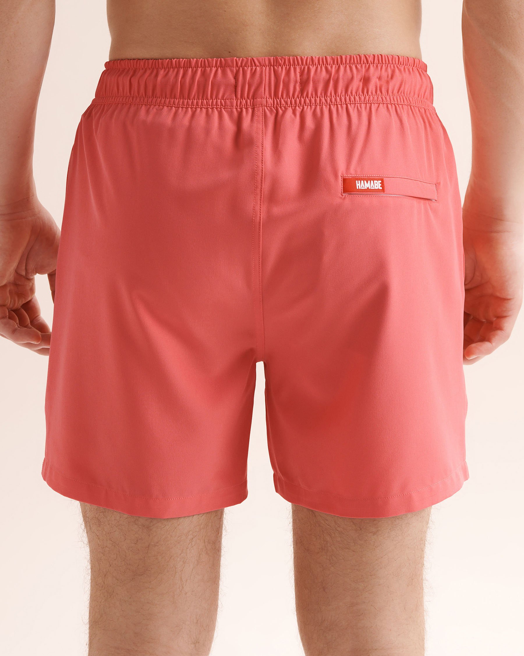 HAMABE Compressive Liner 5'' Volley Swimsuit Coral Pink 03100089 - View2