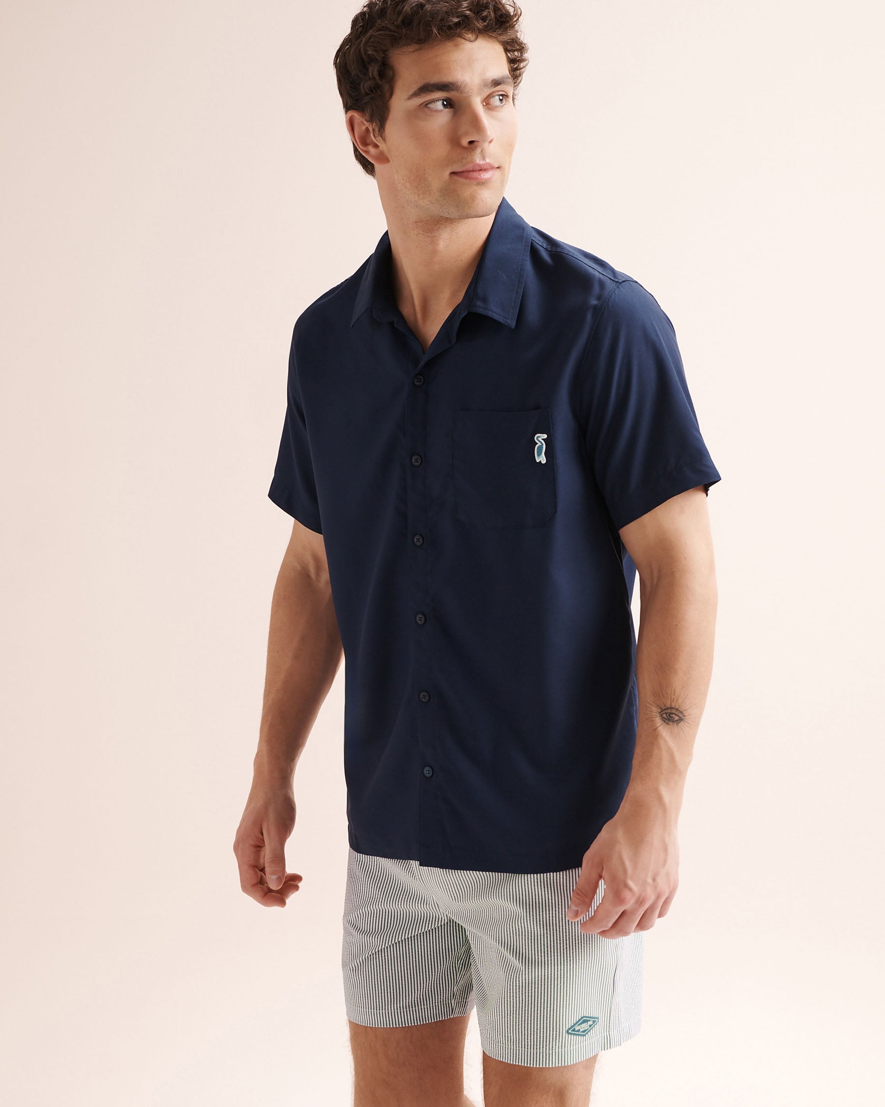 SHORELINE SEVEN Short Sleeves Shirt Blue 04100074 - View2