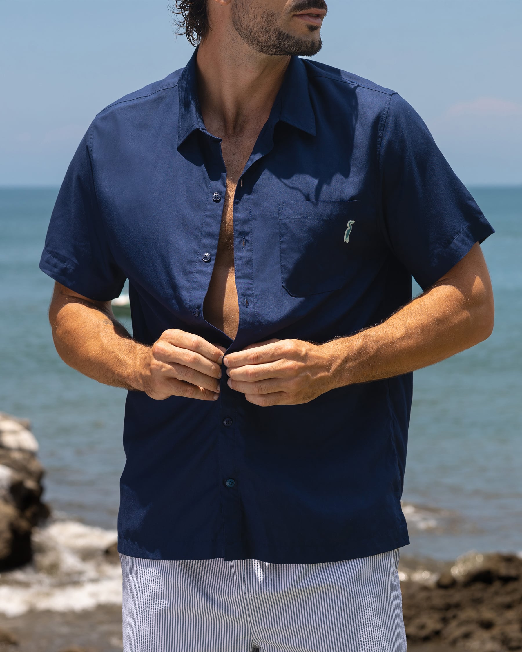 SHORELINE SEVEN Short Sleeves Shirt Blue 04100074 - View1