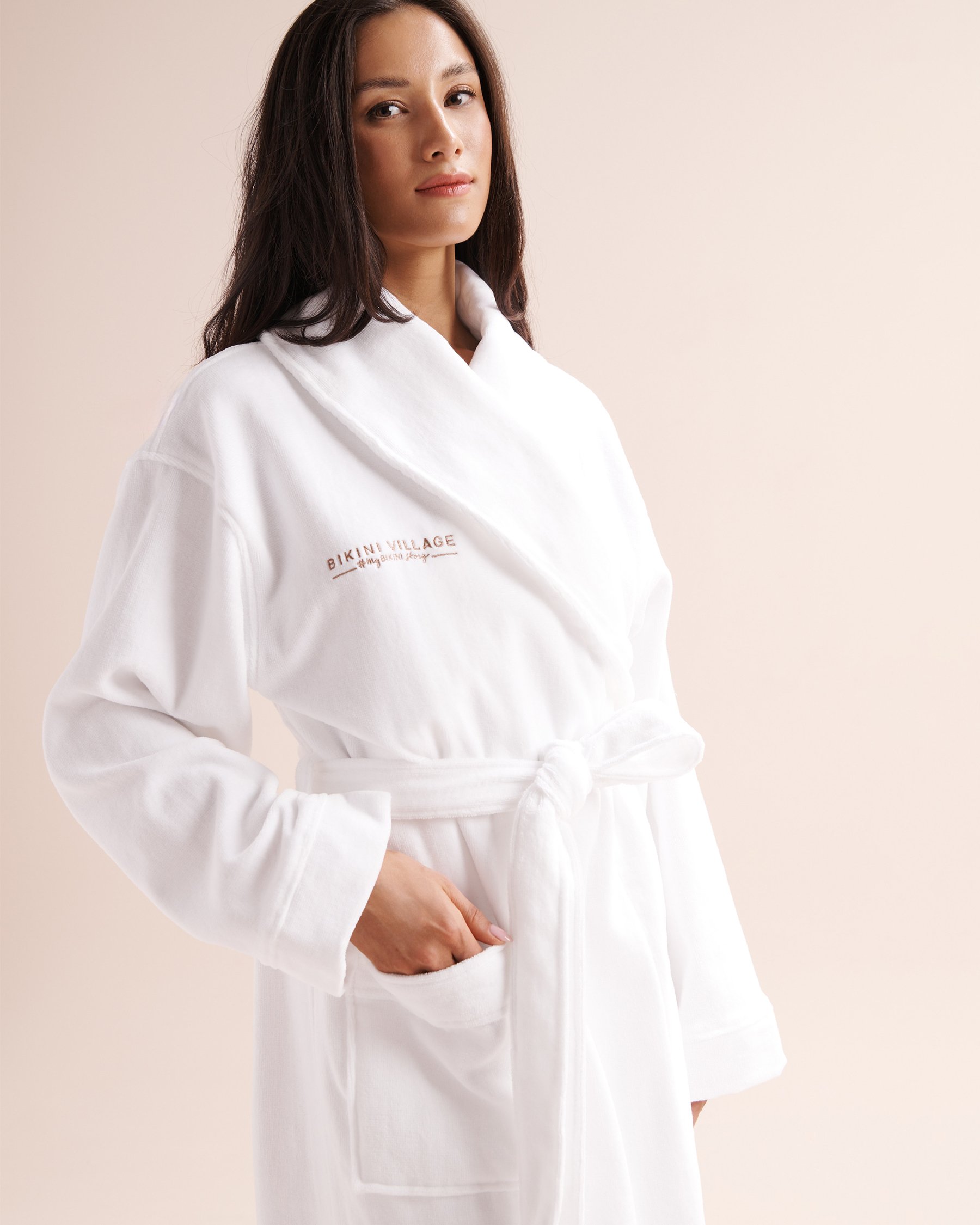 BIKINI VILLAGE Bathrobe White 09200016 - View8