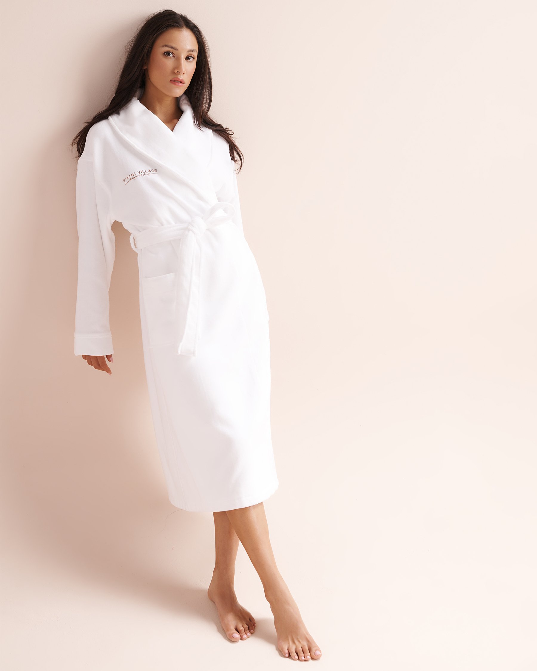 BIKINI VILLAGE Bathrobe White 09200016 - View9