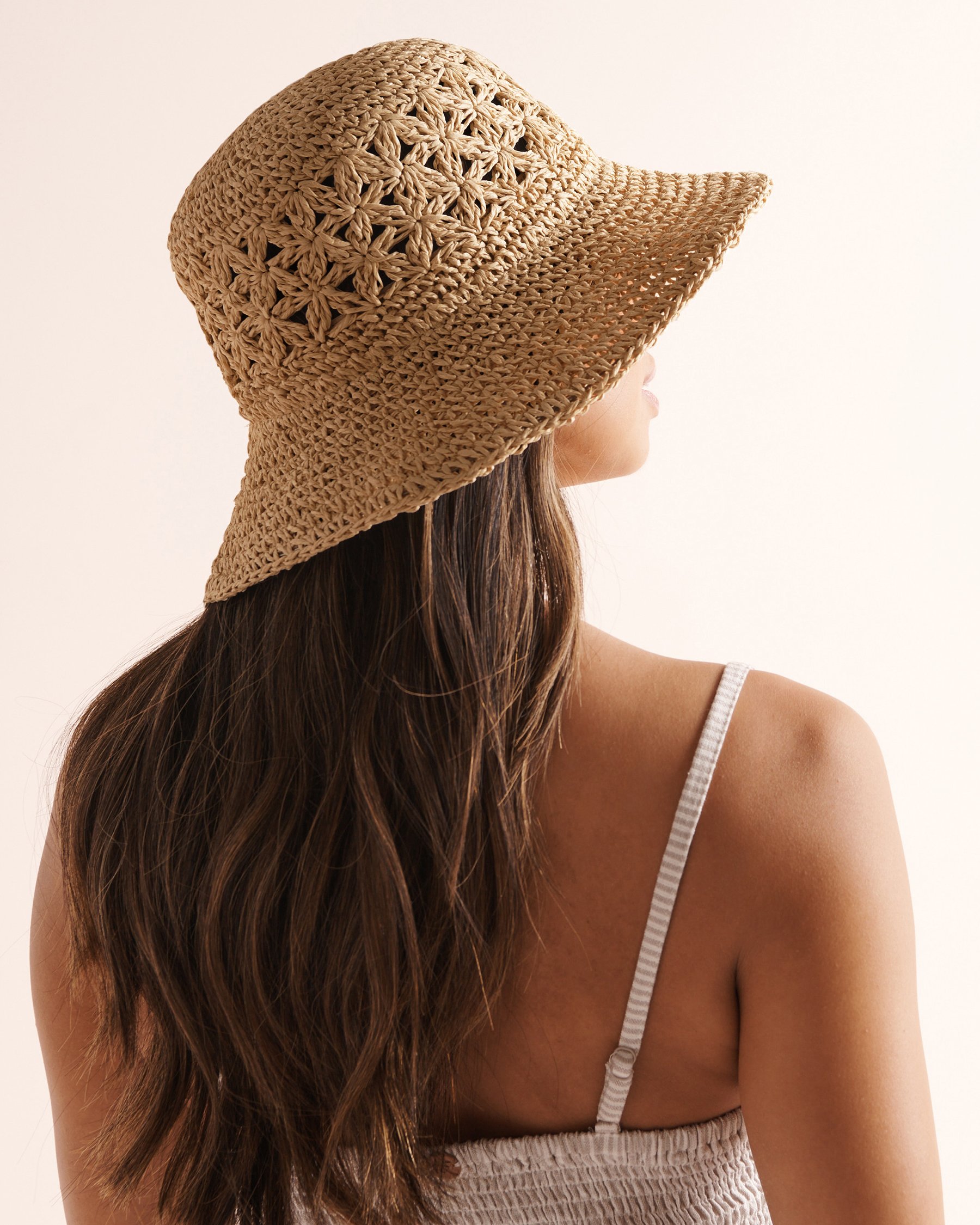 BIKINI VILLAGE Chapeau de plage Beige 02500022 - View2