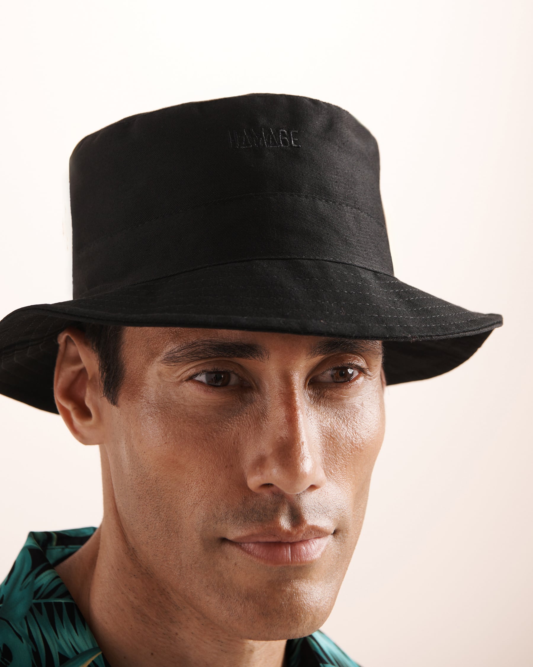 HAMABE Bucket Hat Black 04300001 - View3