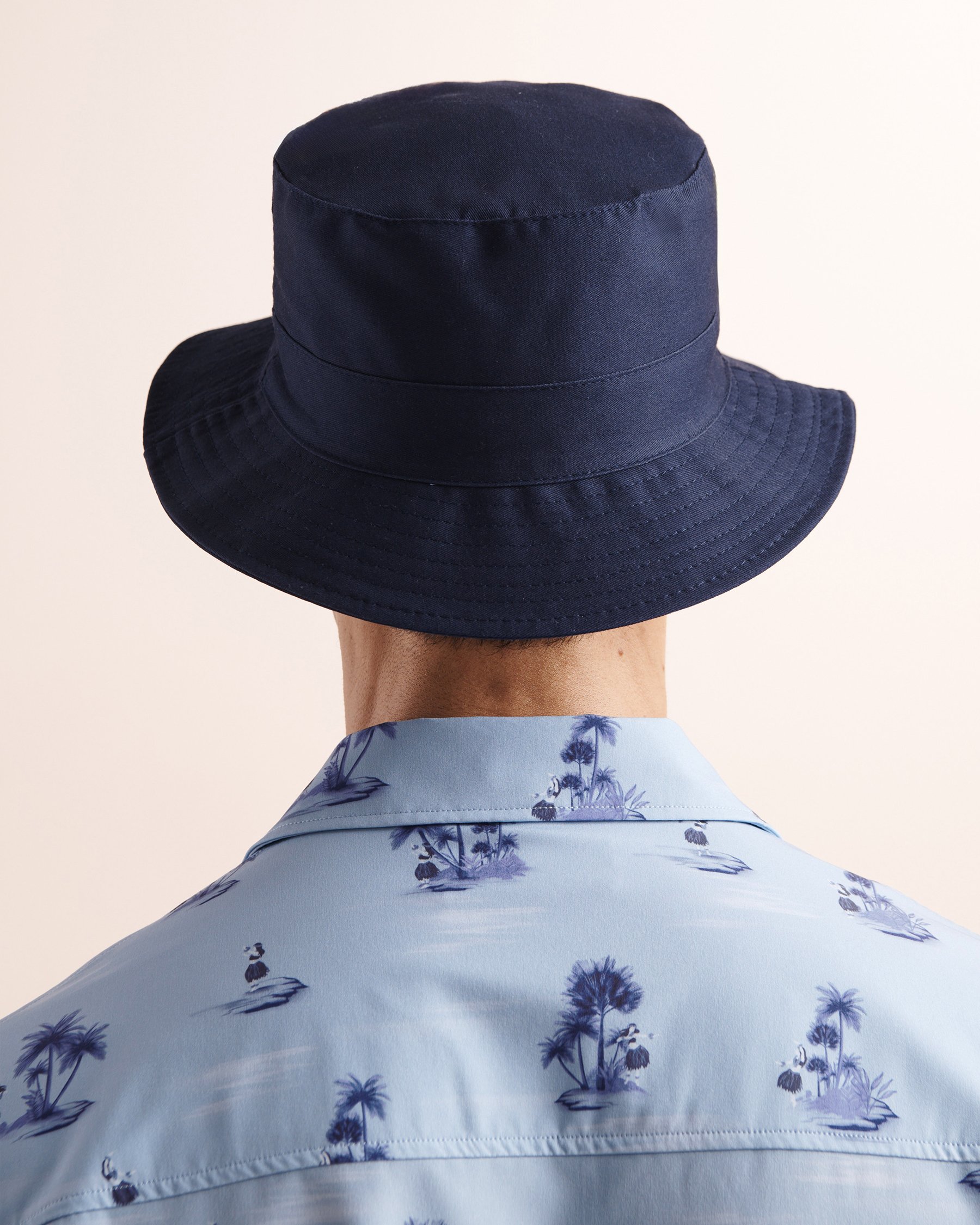 HAMABE Bucket Hat Maritime Blue 04300001 - View4